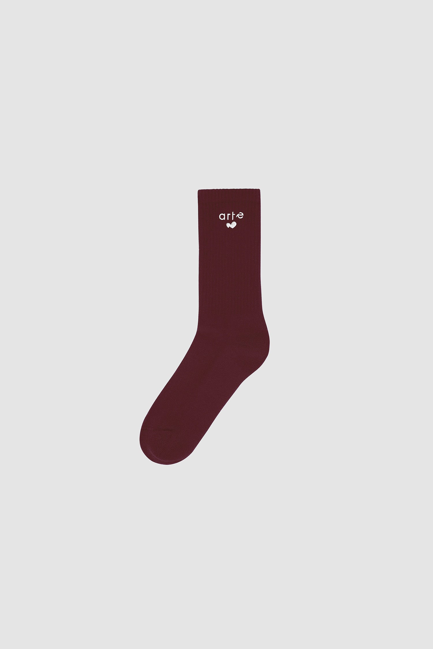 Chaussettes avec logo cœur - Bordeaux