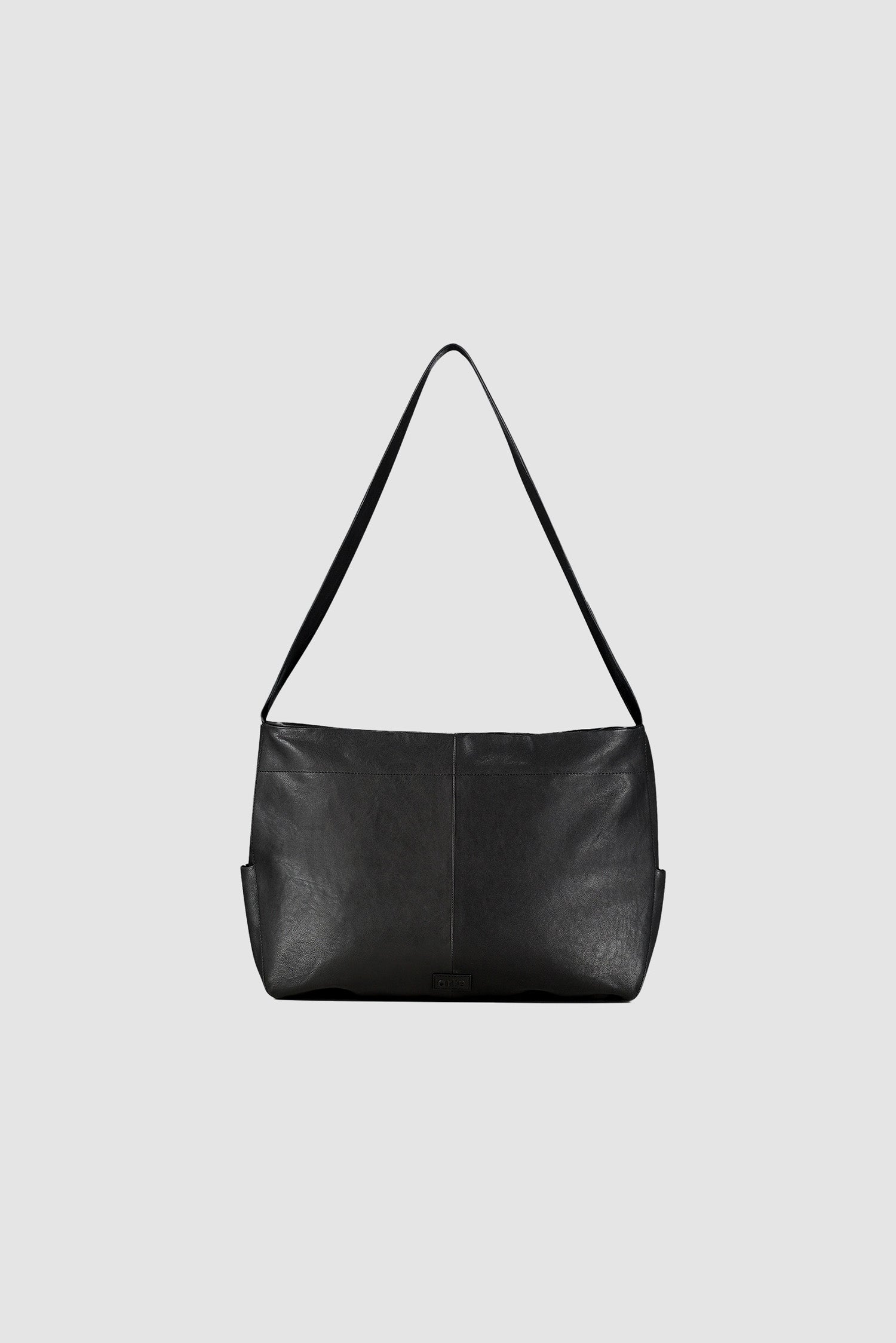 Sac en cuir oversize - Noir