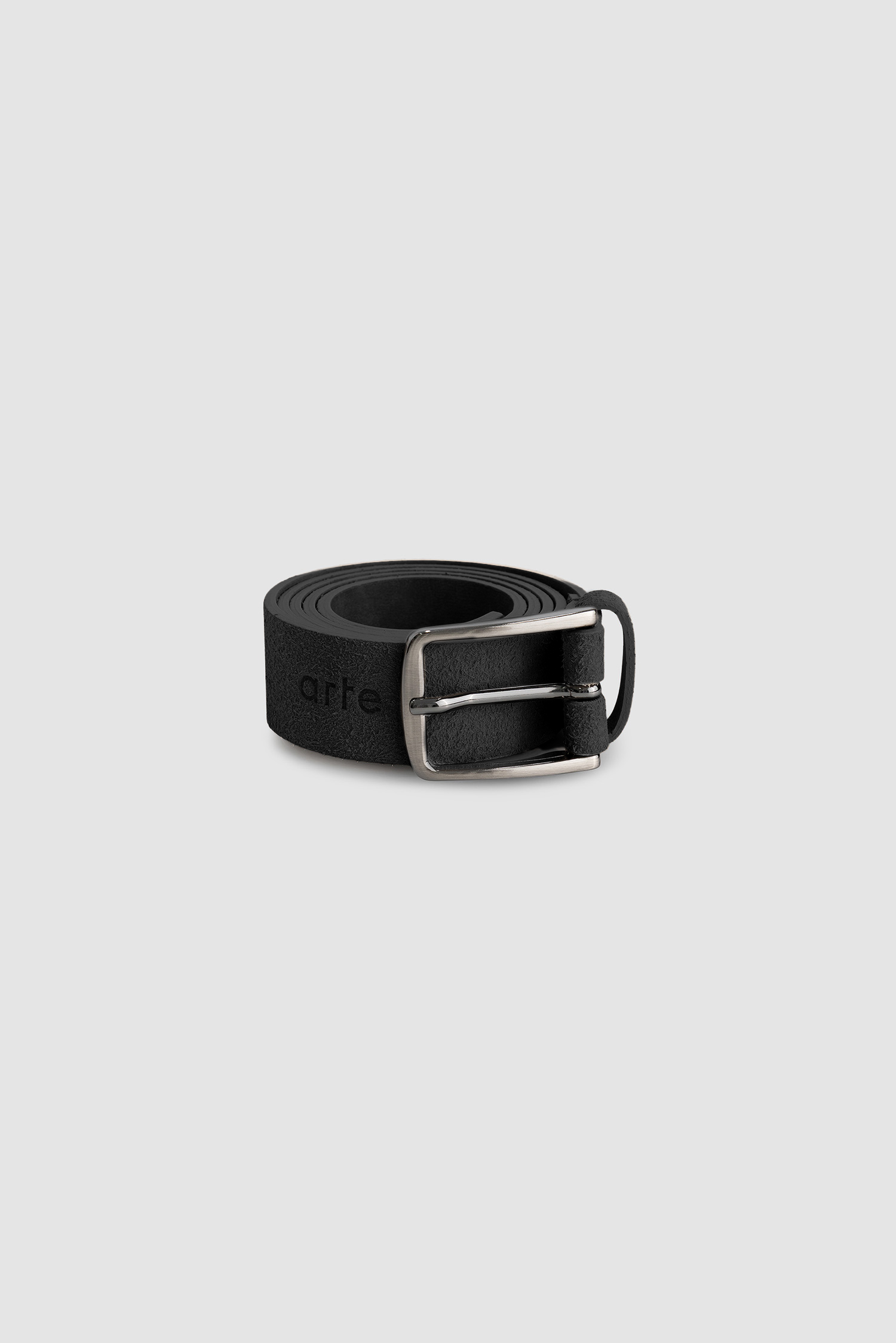 Ceinture en cuir suédé - Noir