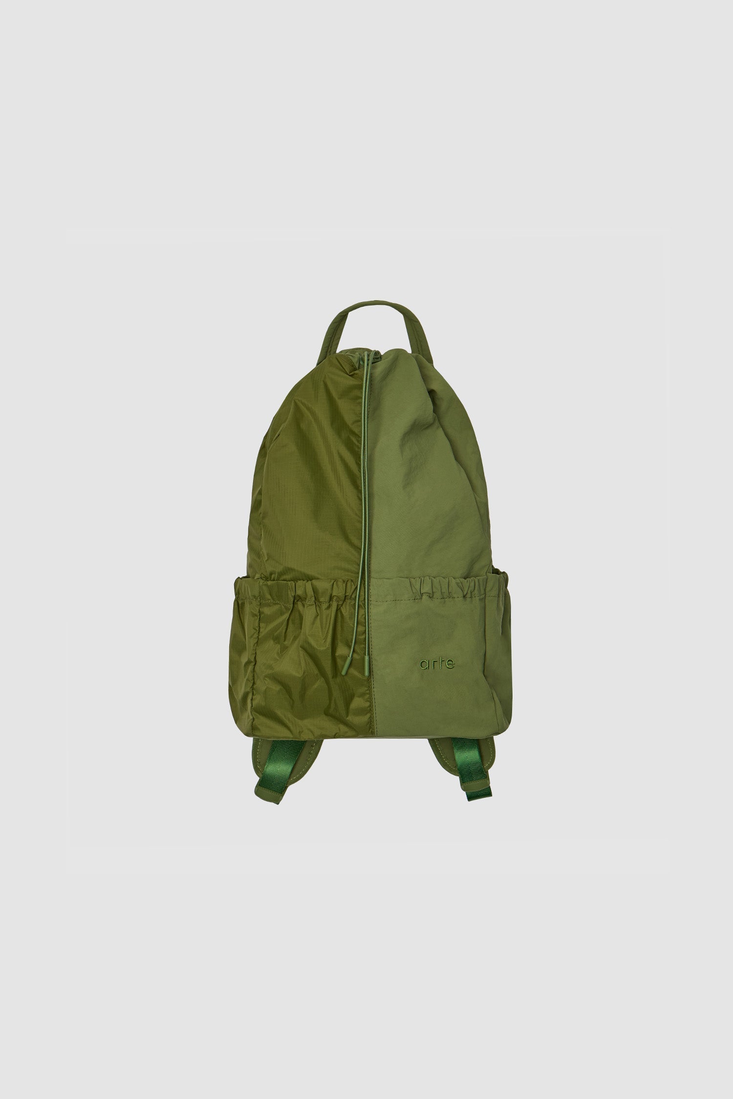 Sac à dos en nylon avec cordon de serrage - Vert