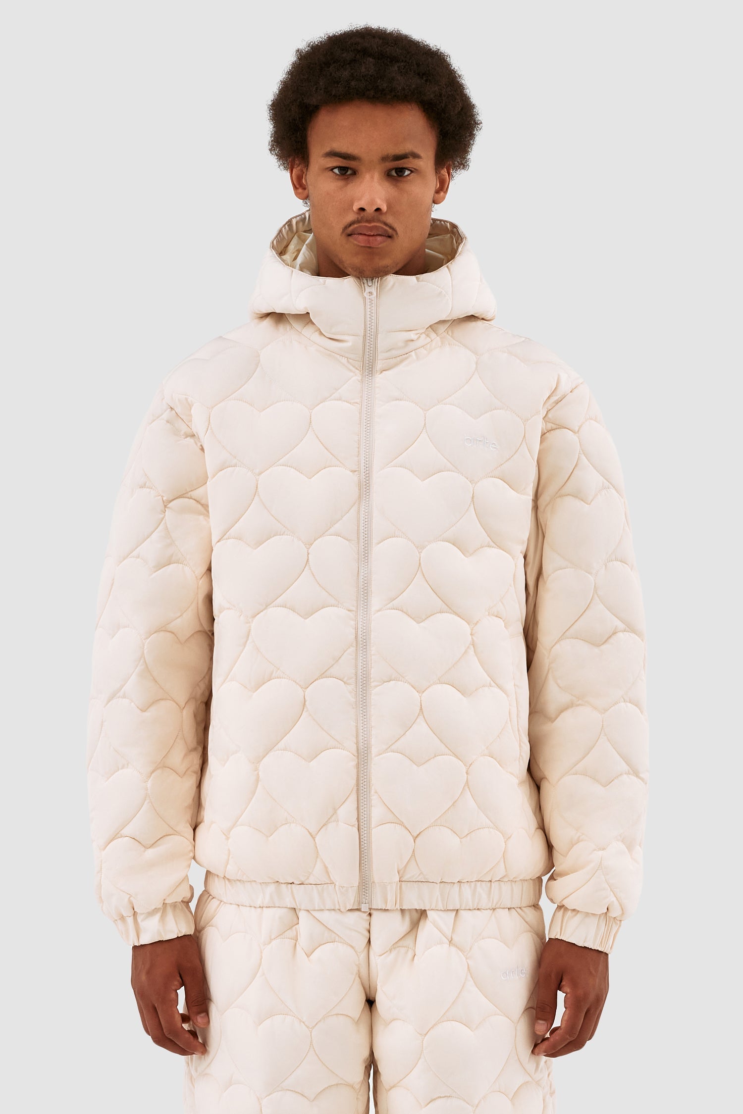Veste polaire Joey Heart - Crème
