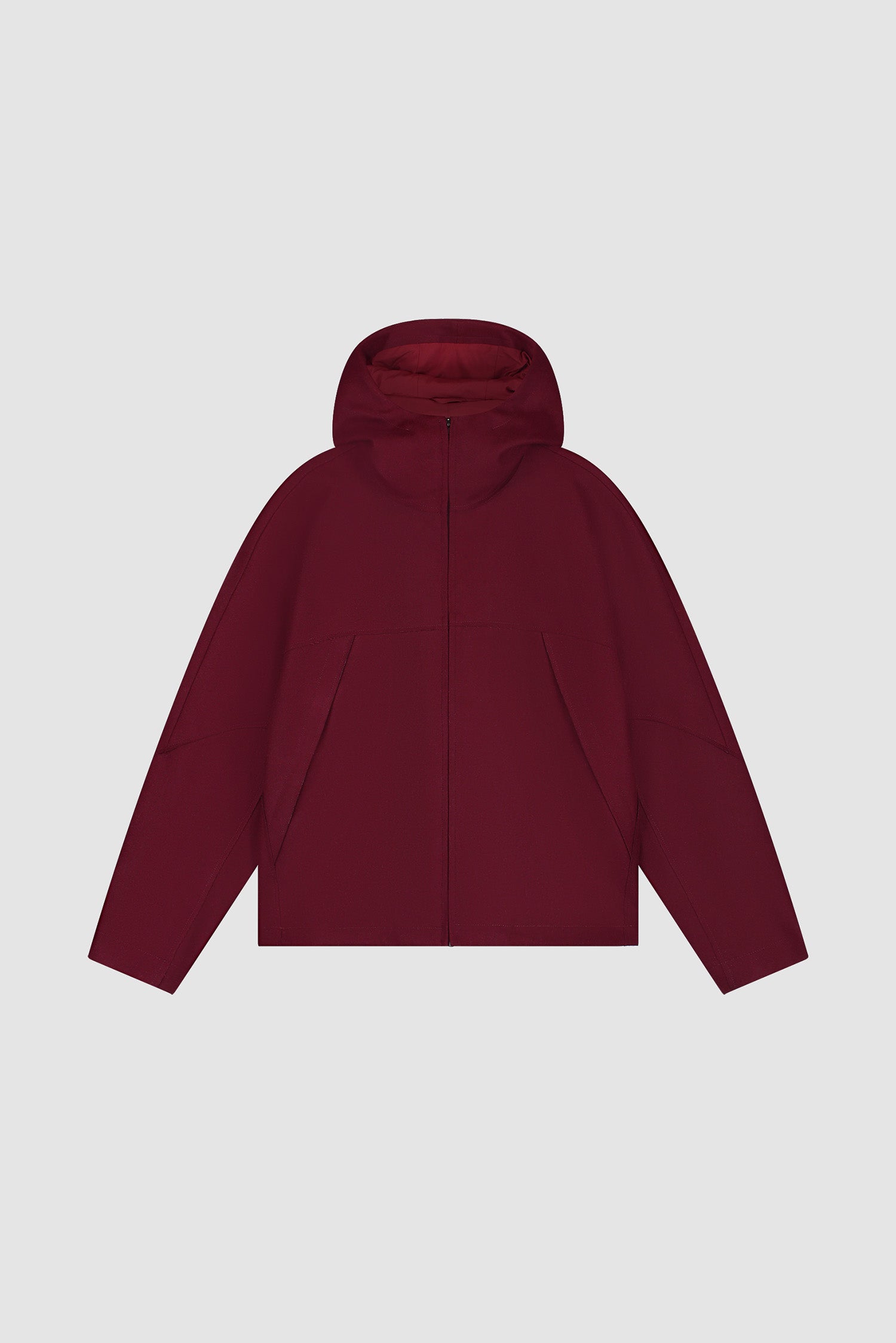 Veste technique en laine - Bordeaux