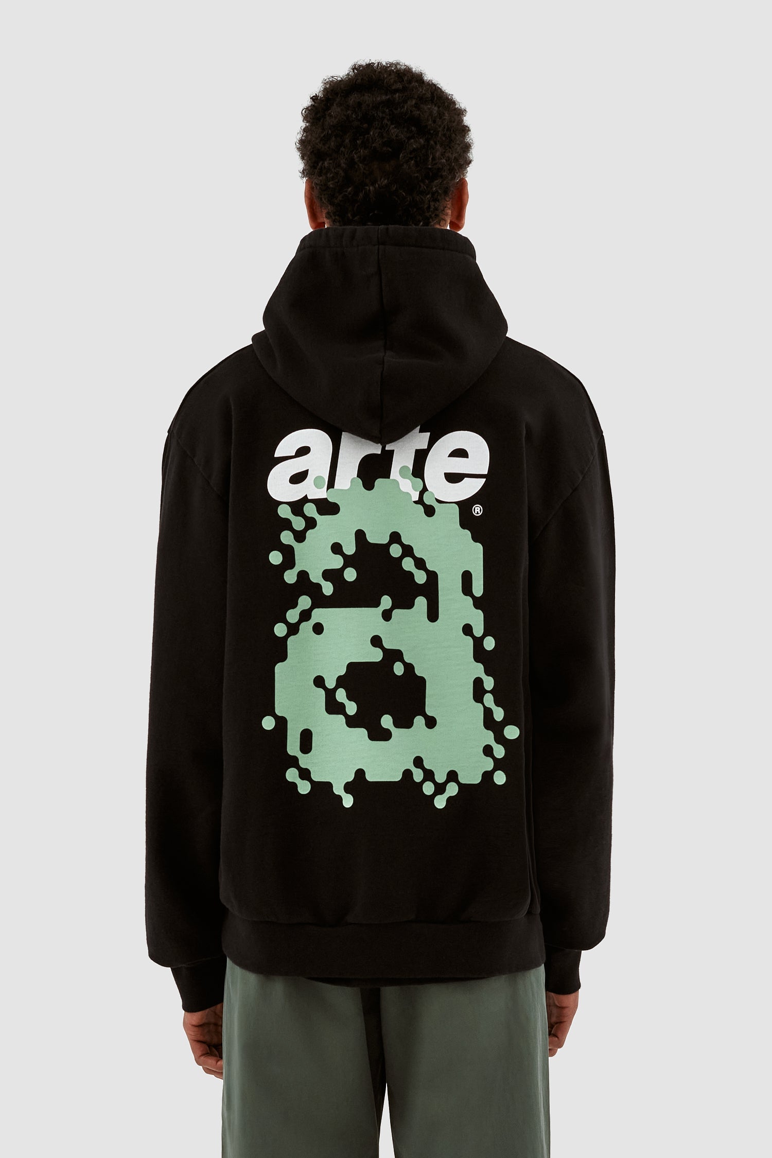 Harmon Back A Pixel Hoodie - Noir