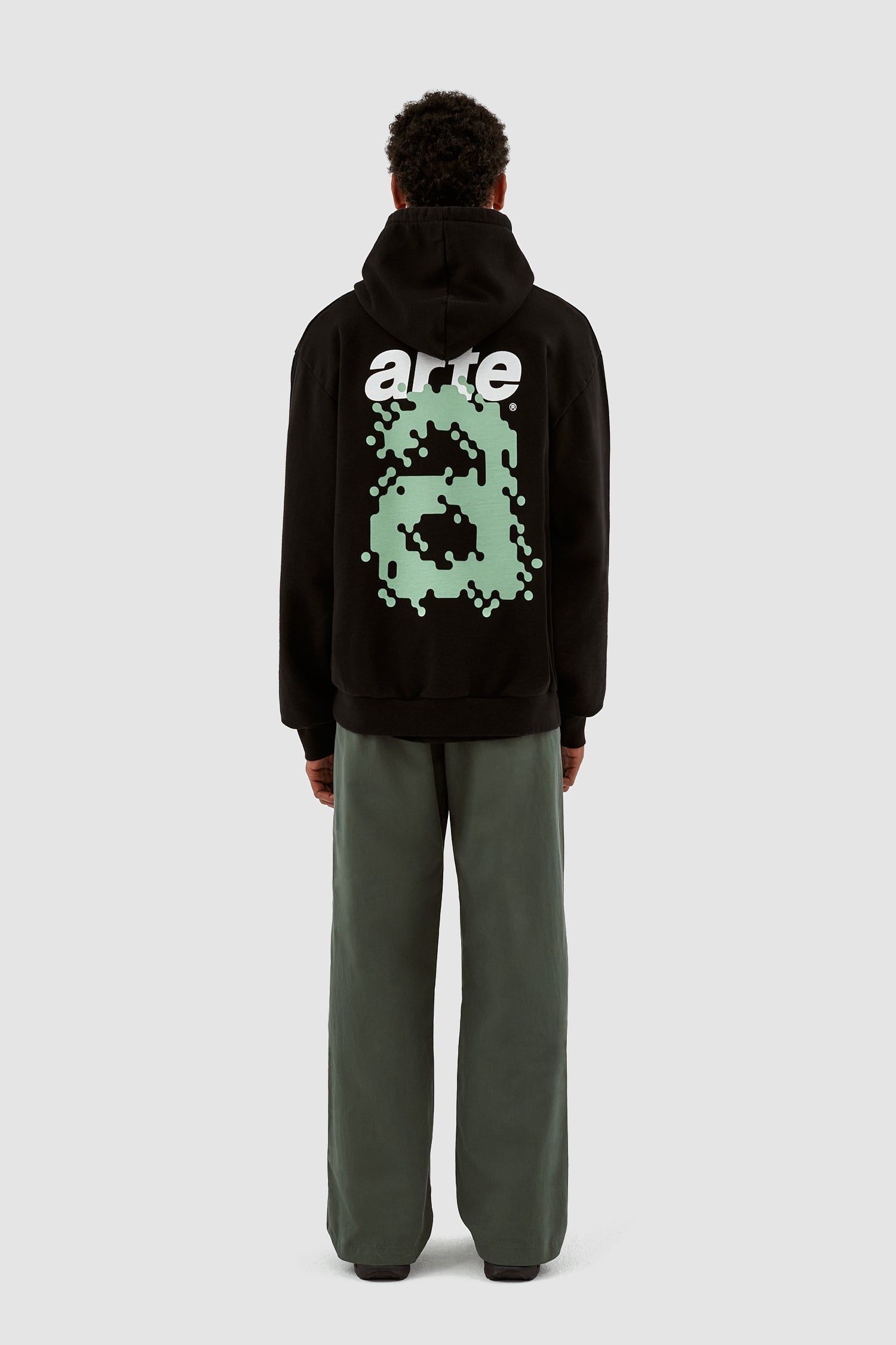 Harmon Back A Pixel Hoodie - Noir