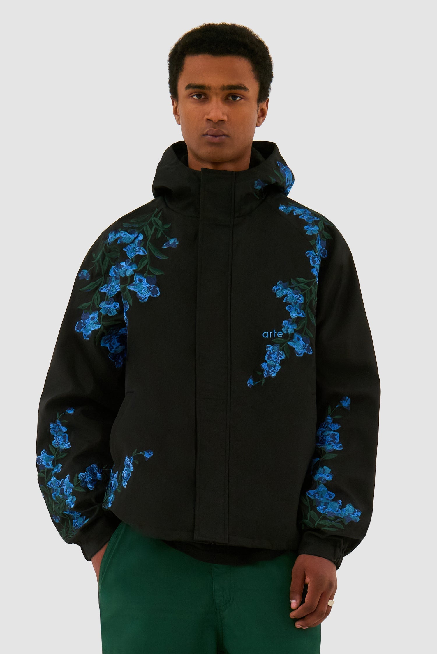 Veste à point de fleur - Noir