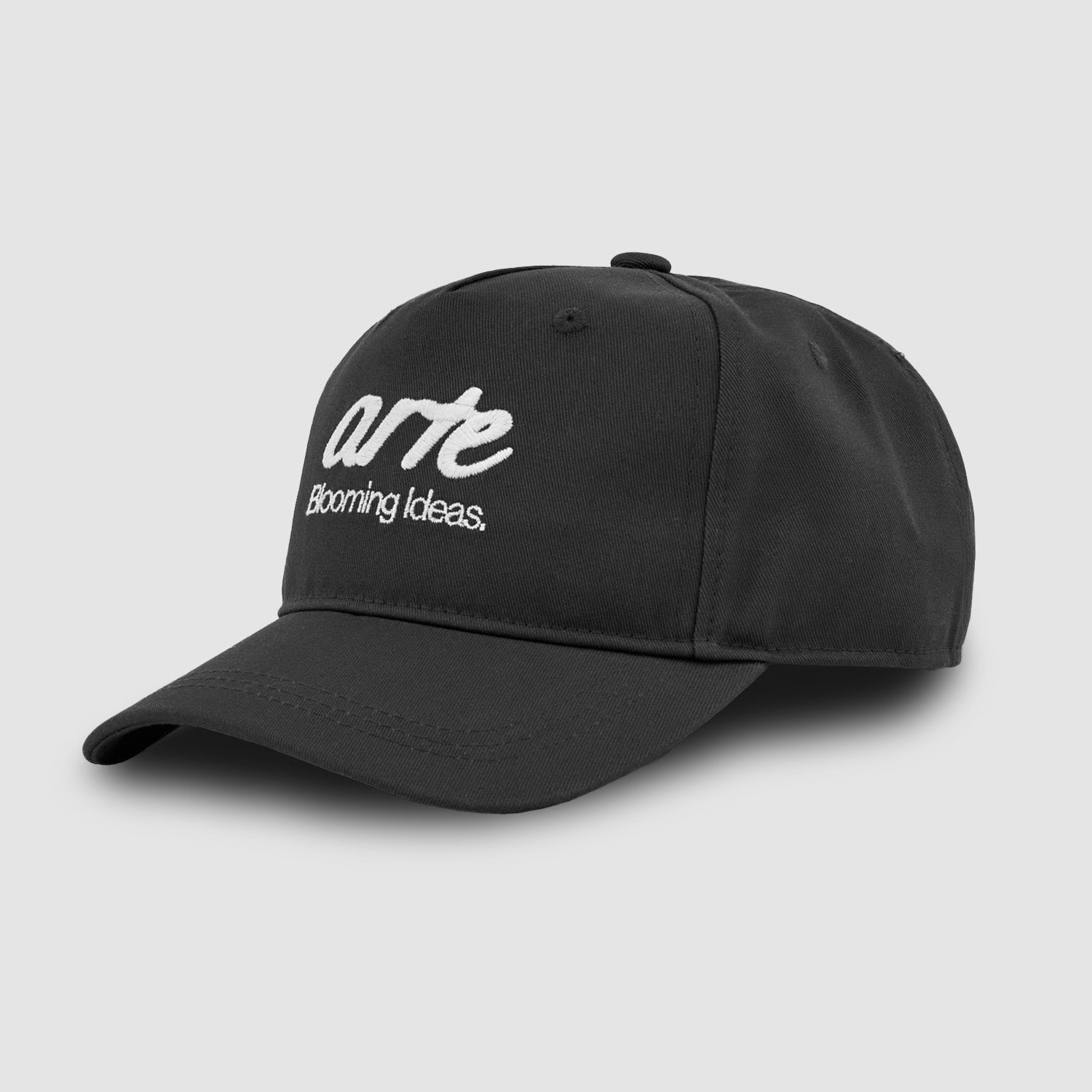 Casquette avec logo brodé sur le devant - Noir