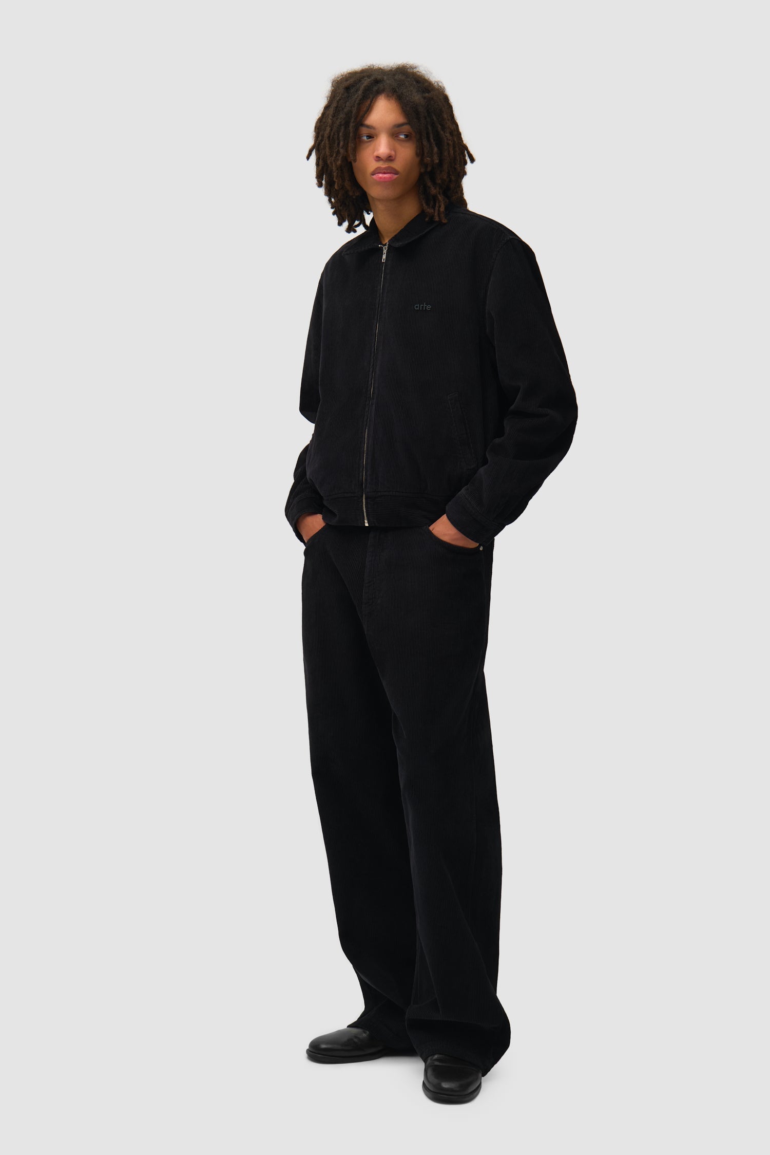 Veste en velours côtelé - Noir