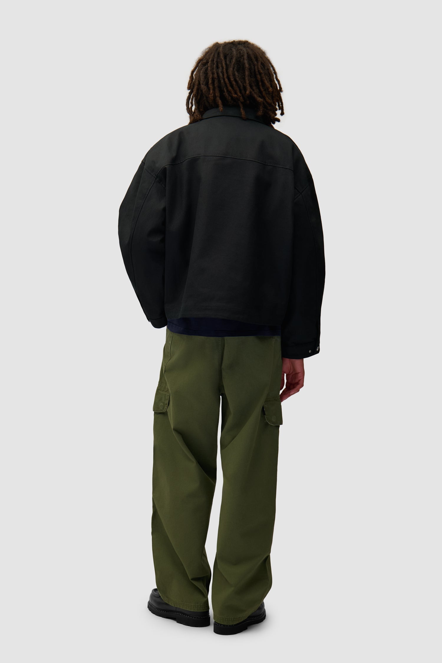 Veste à poches inclinées - Noir (défaut)