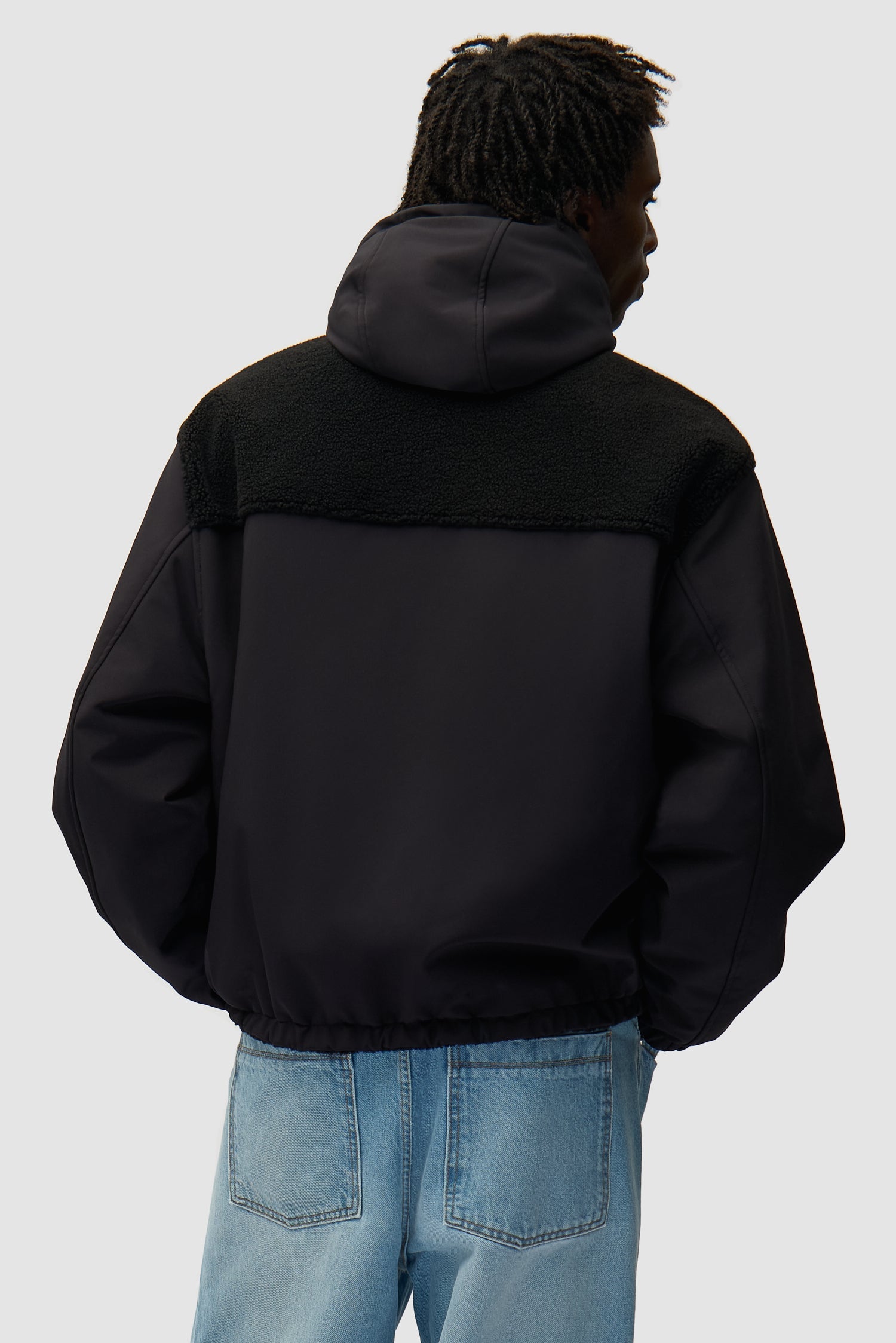 Veste technique en nylon - Noir