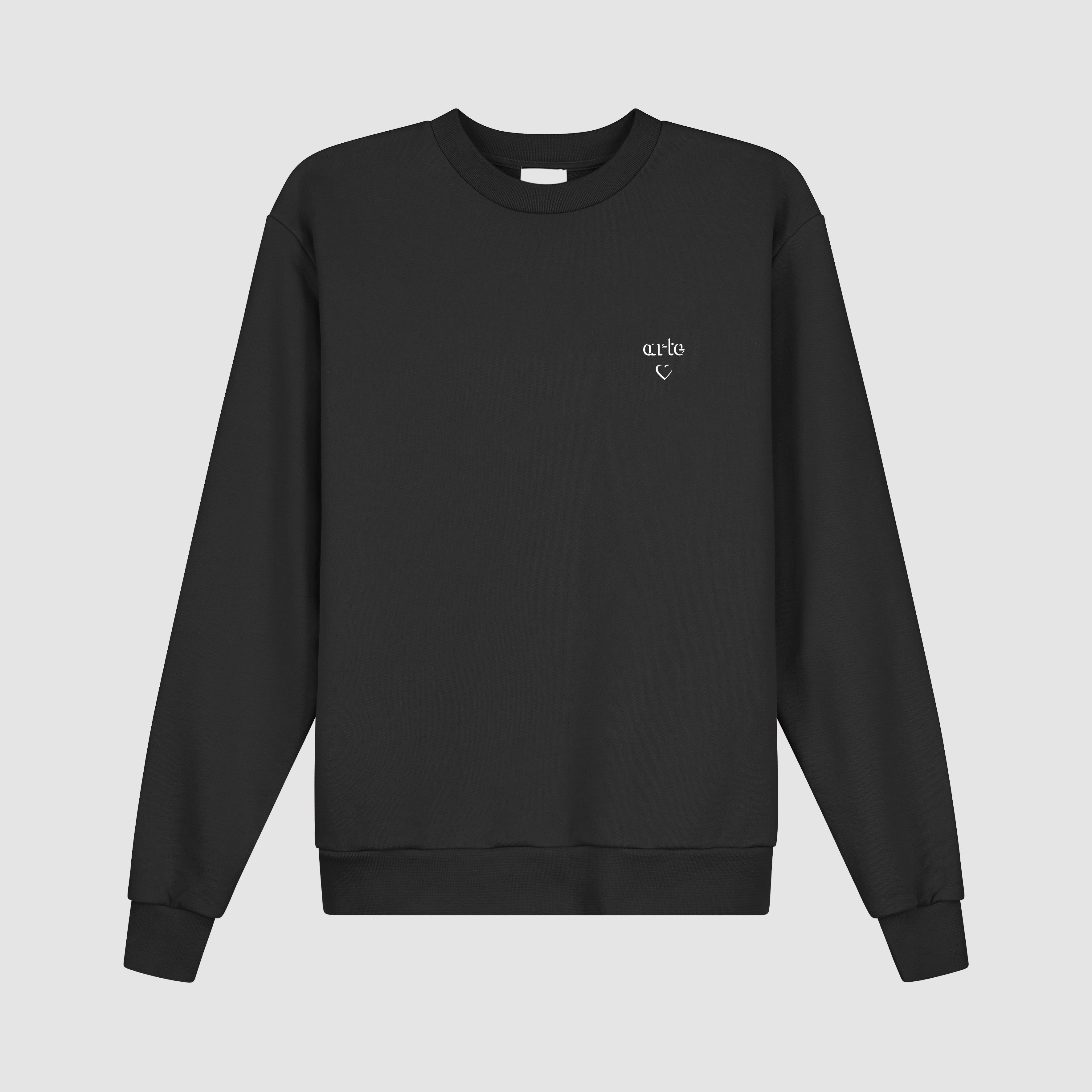 Arte Heart Crewneck - Noir