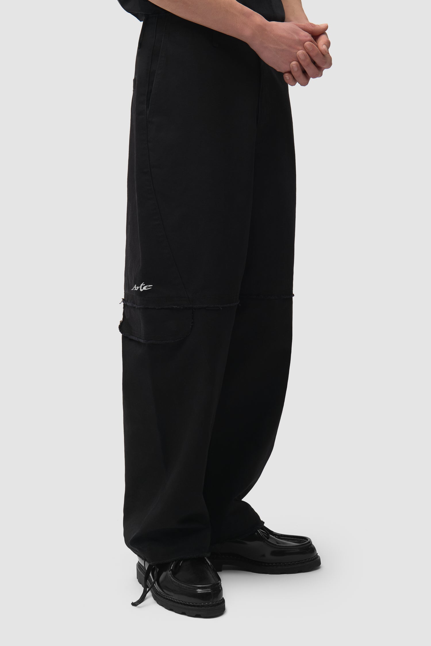 Pantalon cargo déstructuré - Noir