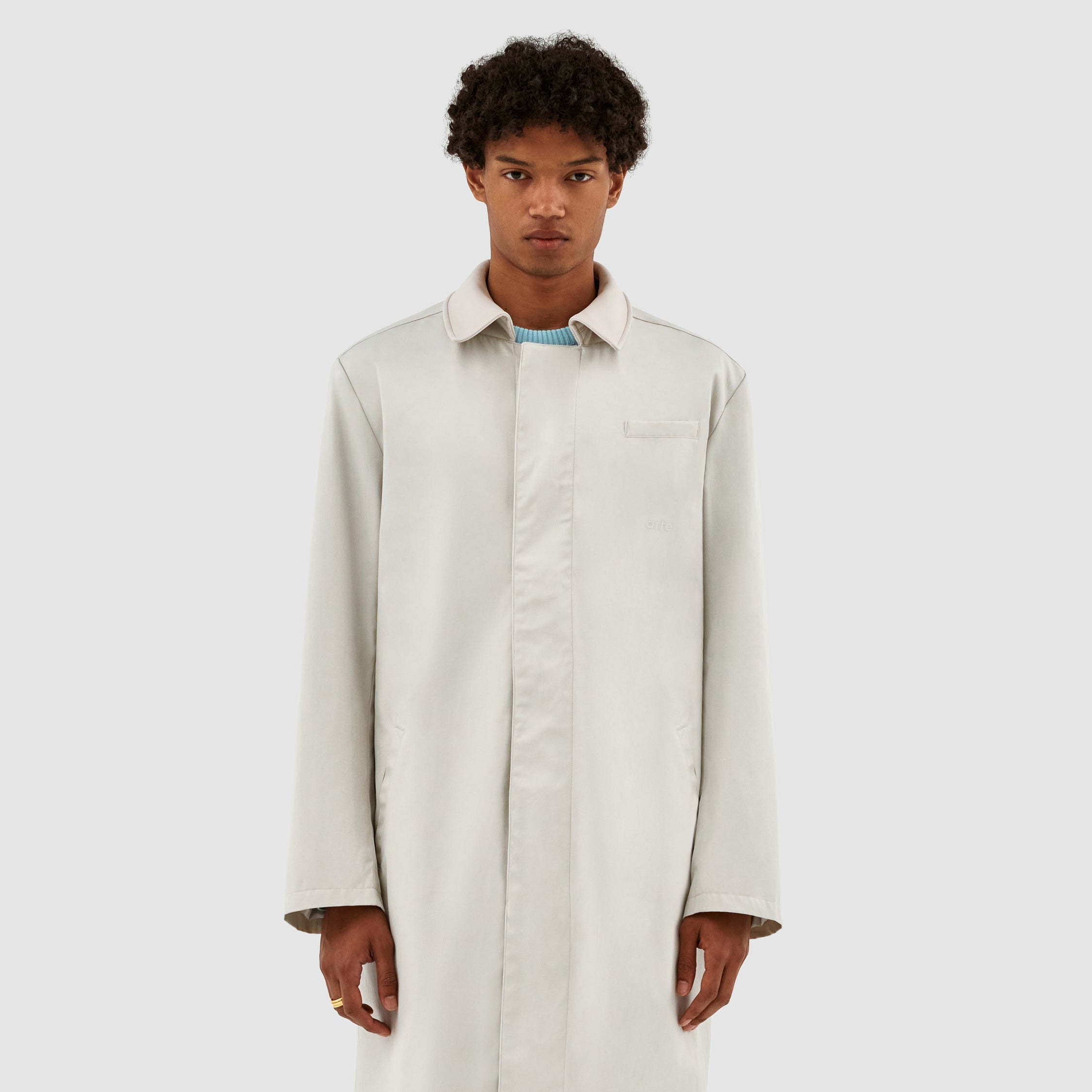 Manteau à col Joe - Crème
