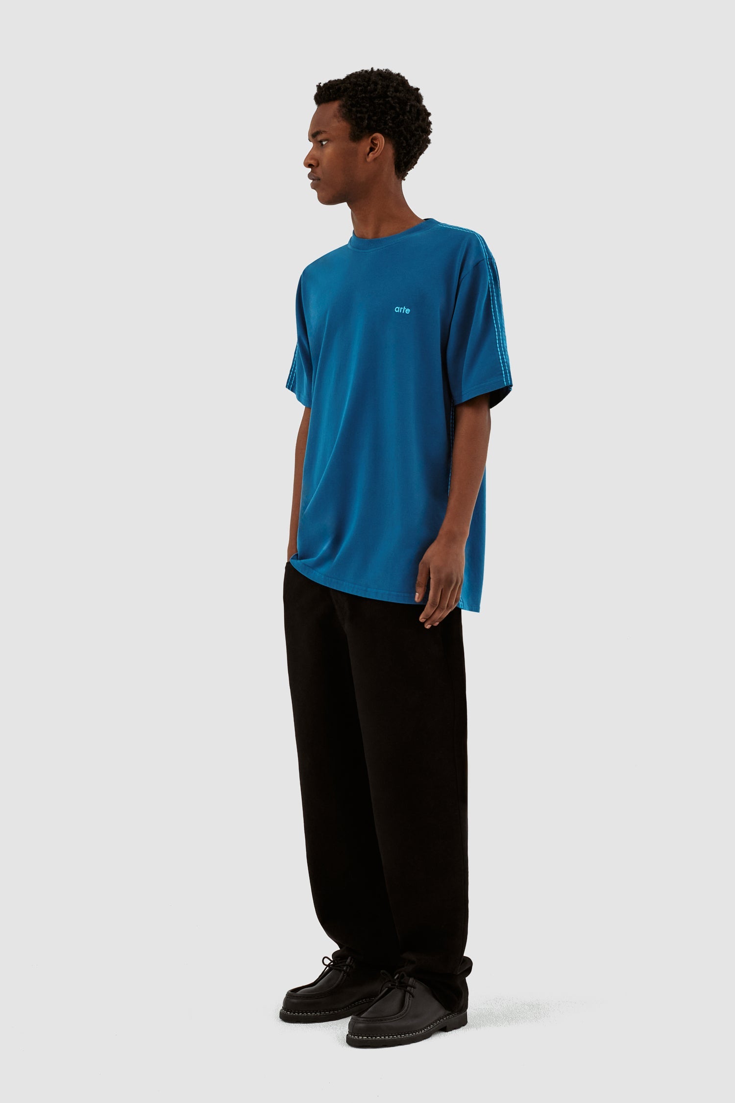 Chemise à manches détaillées Trevor - Bleu