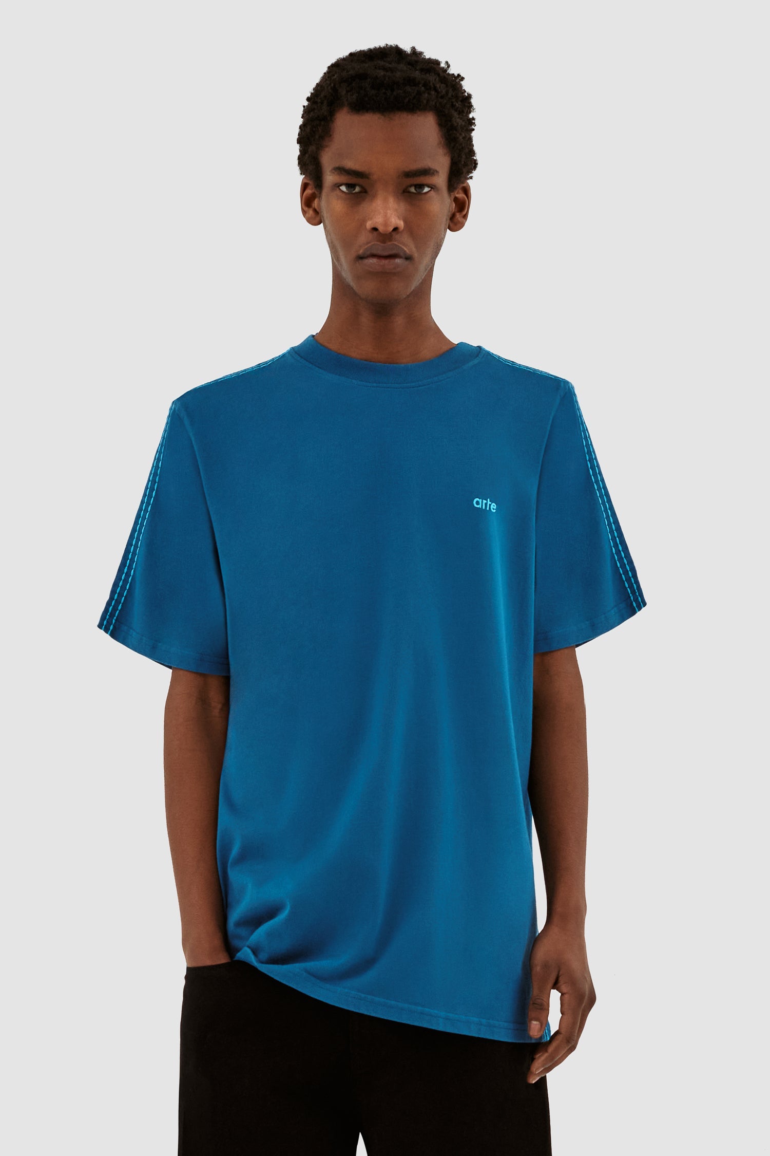 Chemise à manches détaillées Trevor - Bleu