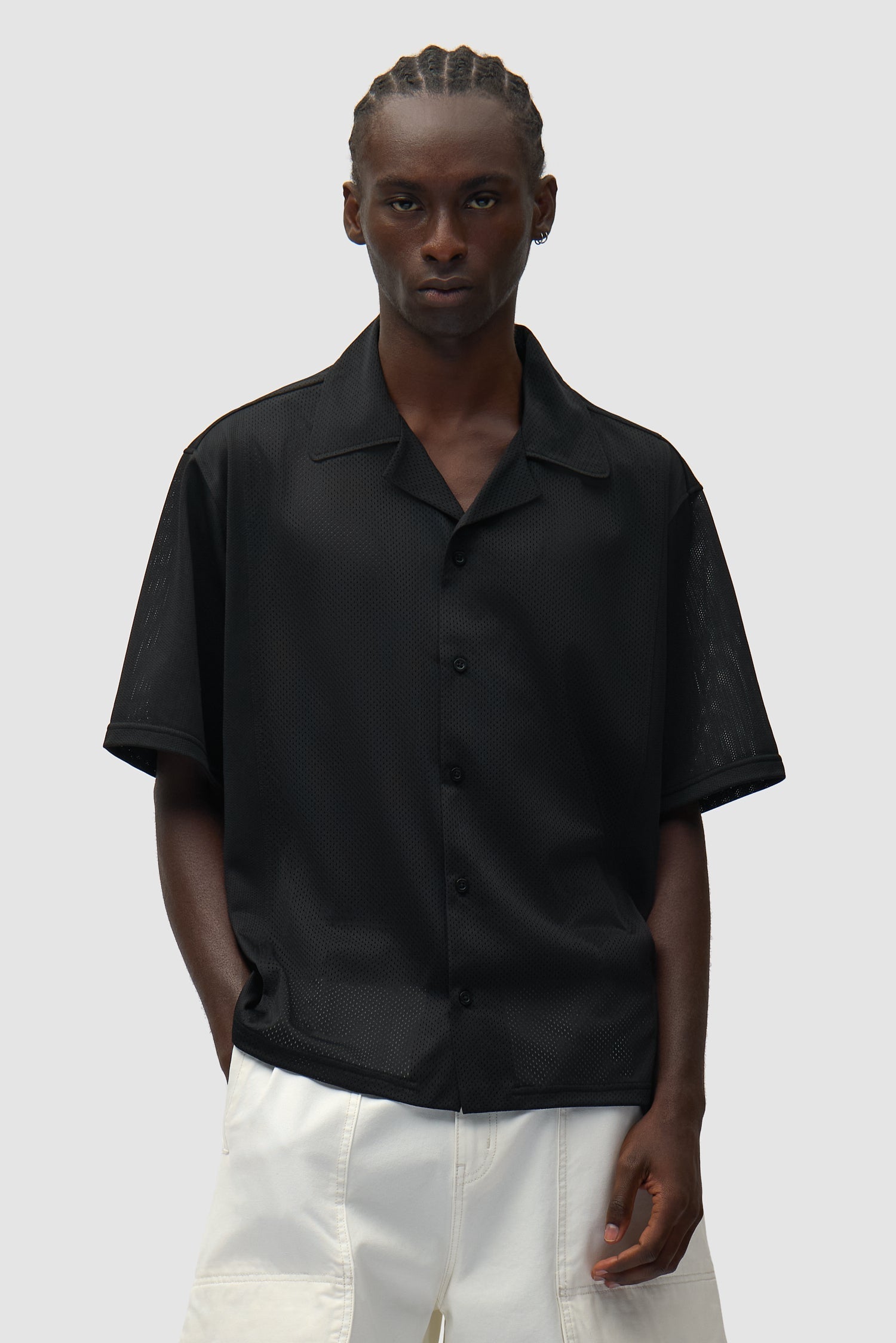 Chemise en maille - Noir