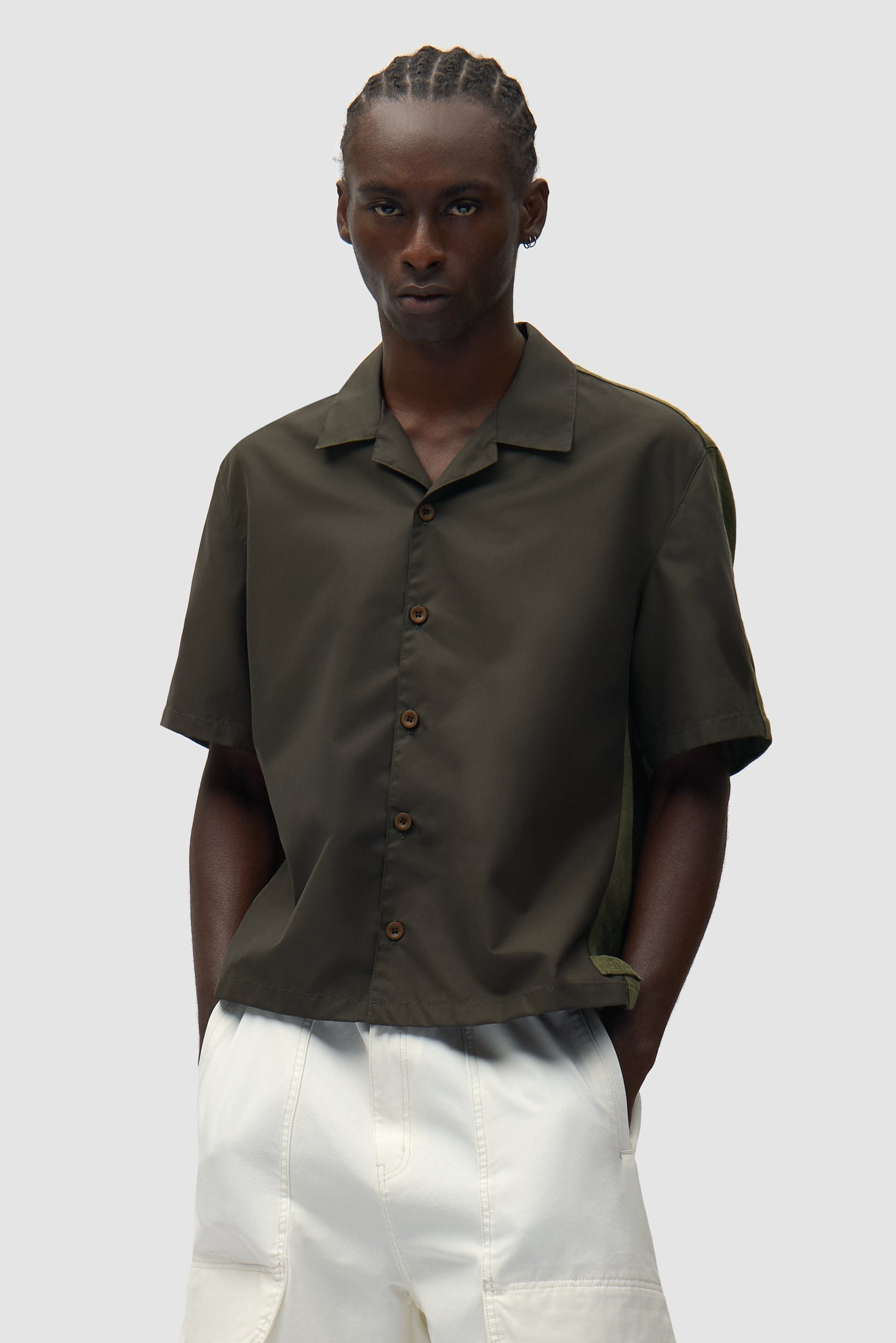 Chemise en lin et nylon - Vert