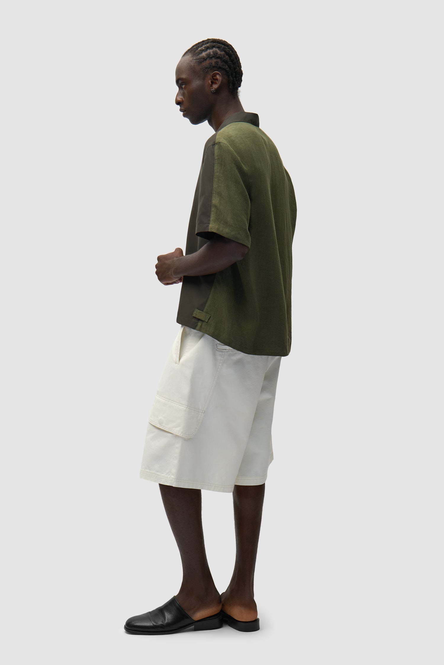 Chemise en lin et nylon - Vert