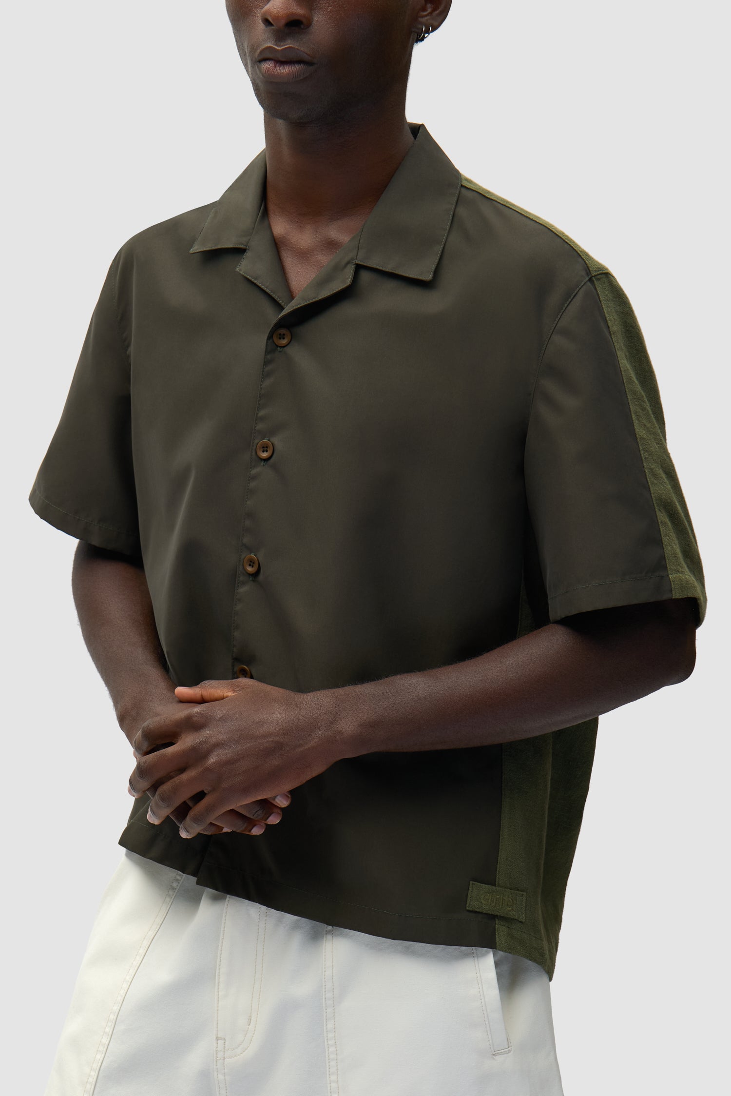 Chemise en lin et nylon - Vert