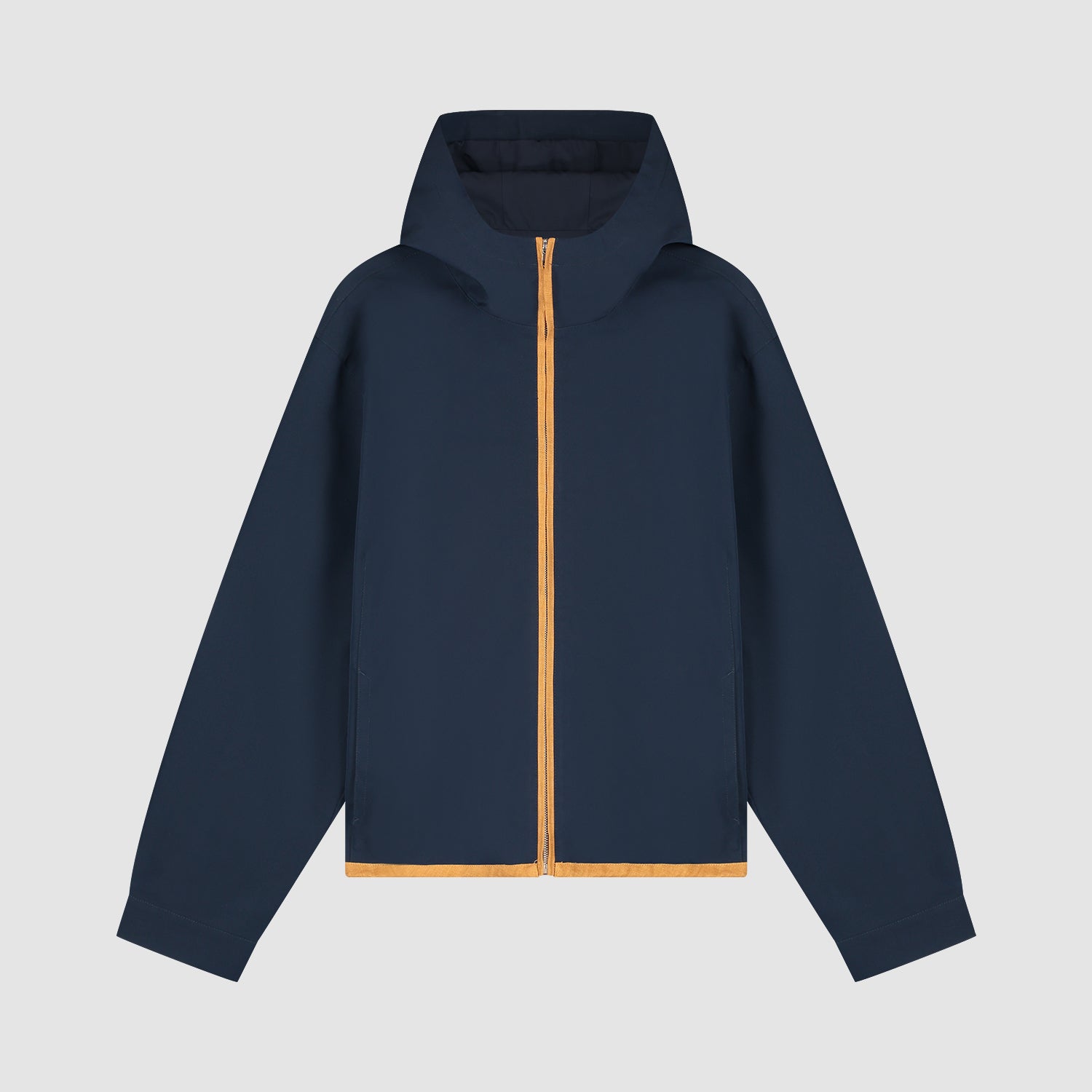 Veste à capuche en lin - Bleu marine