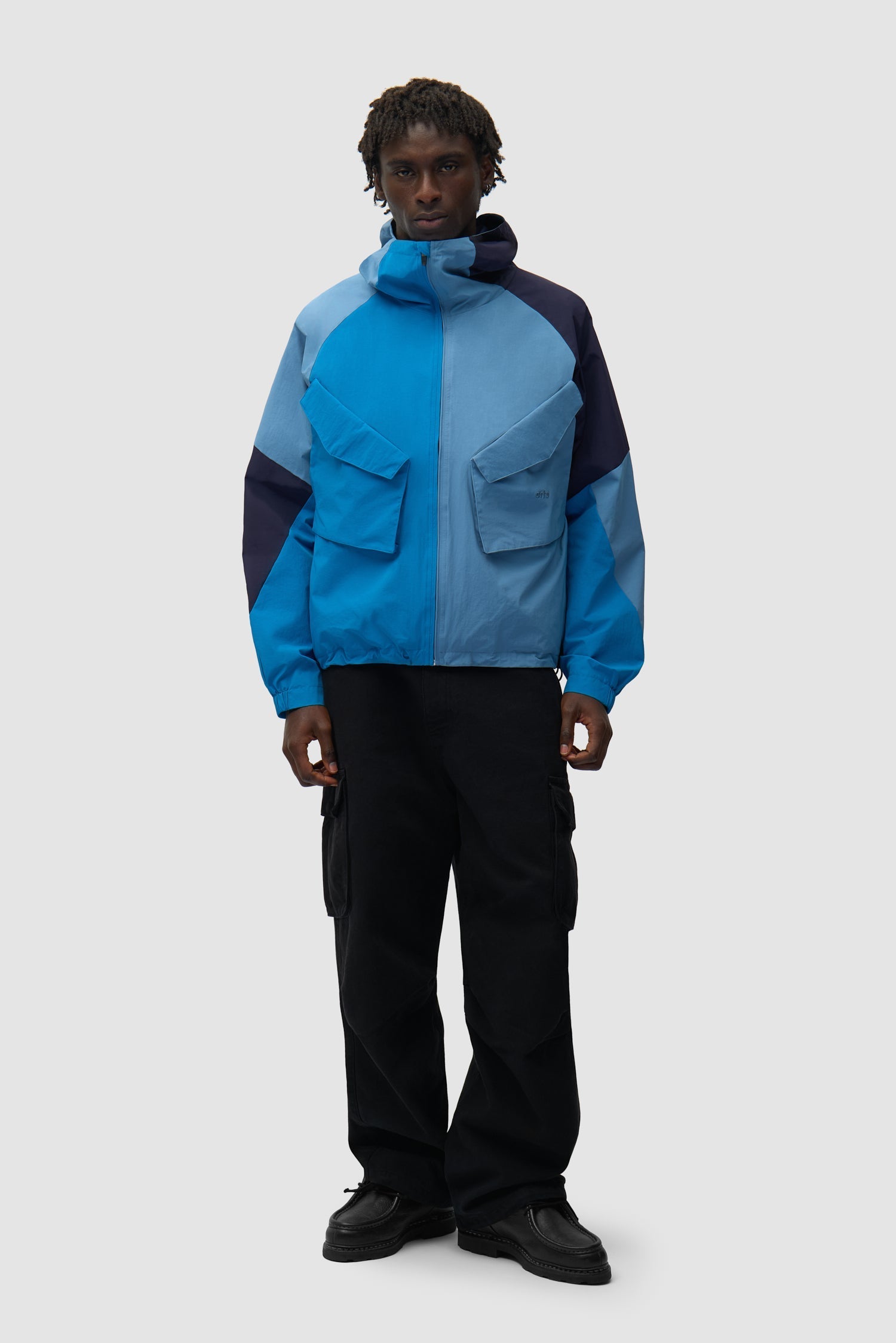 Veste technique multicolore - Bleue