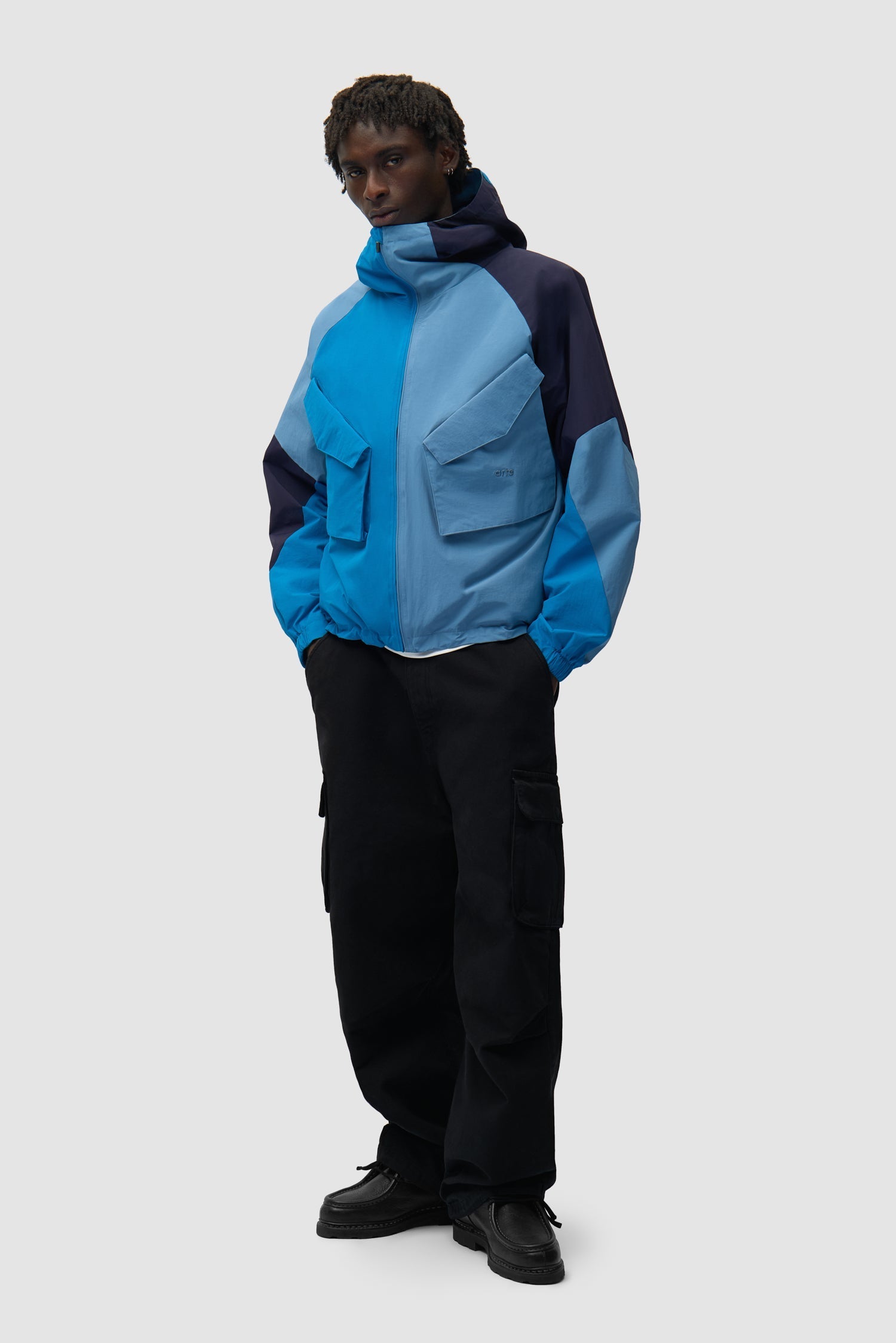 Veste technique multicolore - Bleue