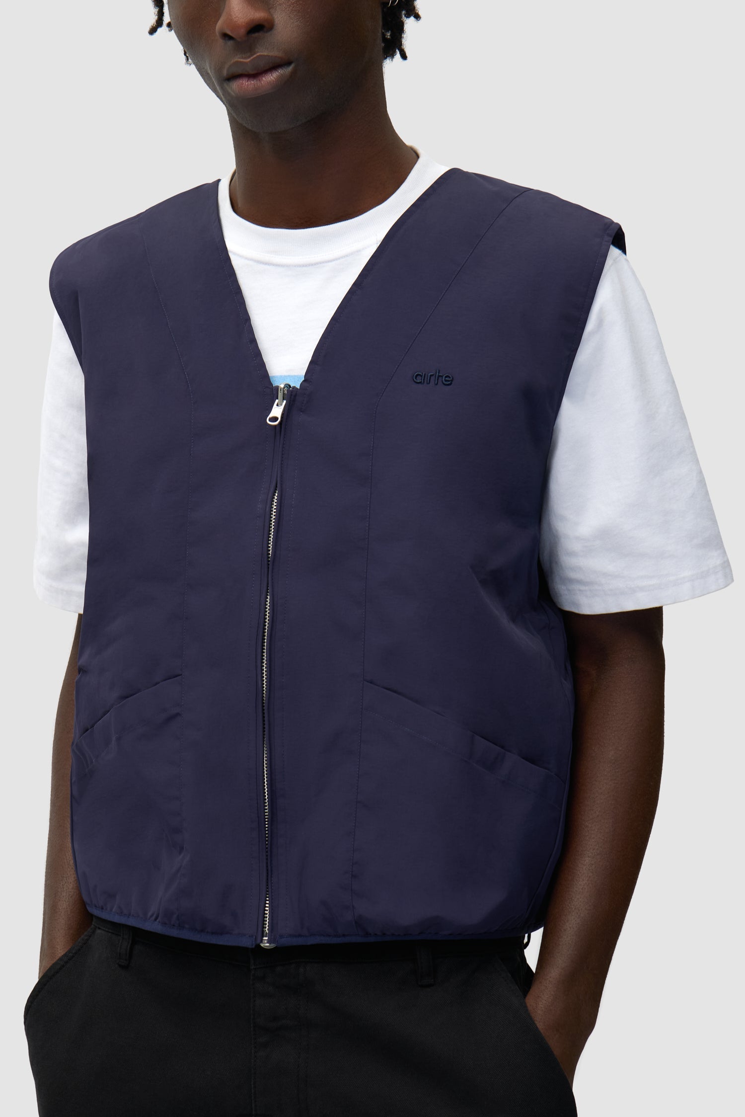 Veste technique multicolore - Bleue