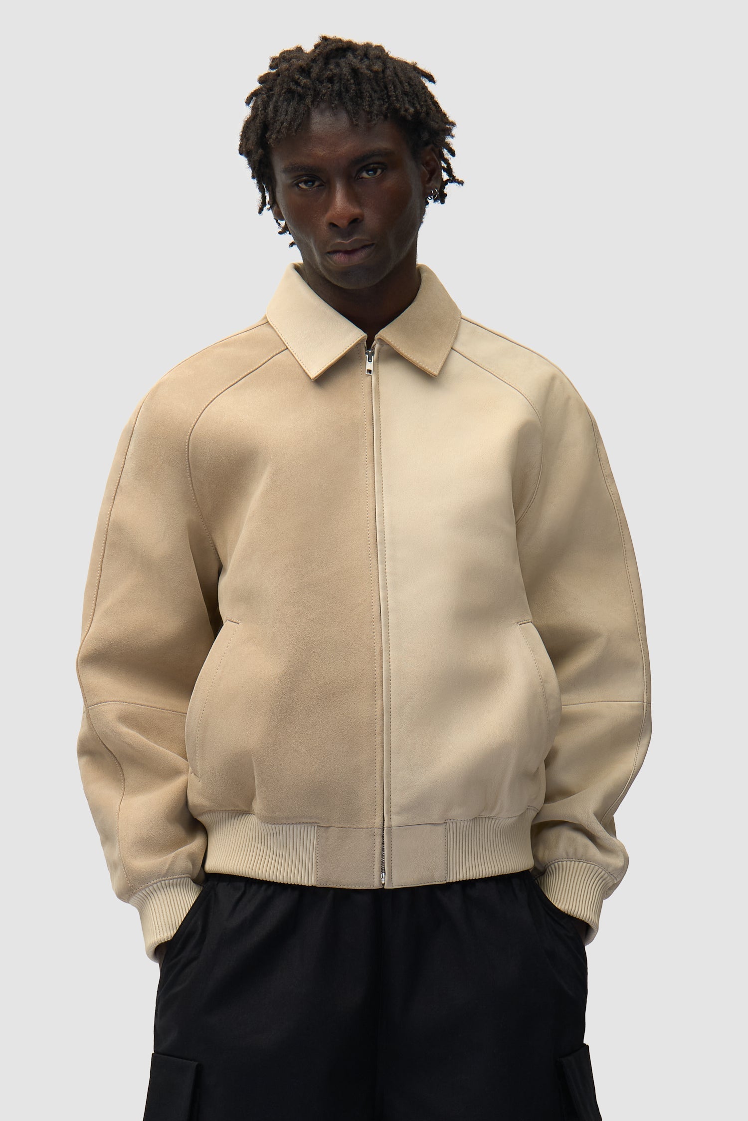 Veste multi cuir - Crème