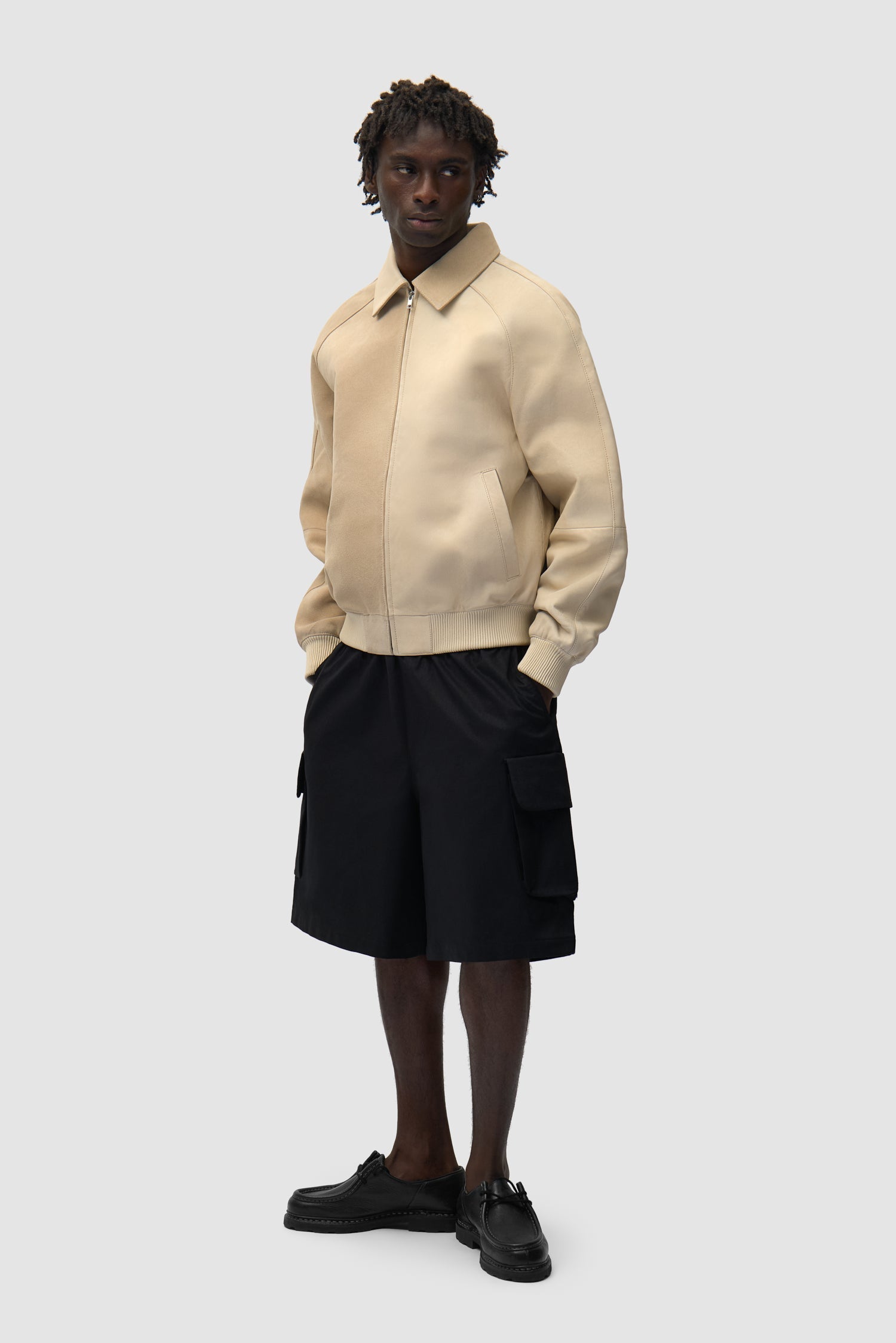 Veste multi cuir - Crème