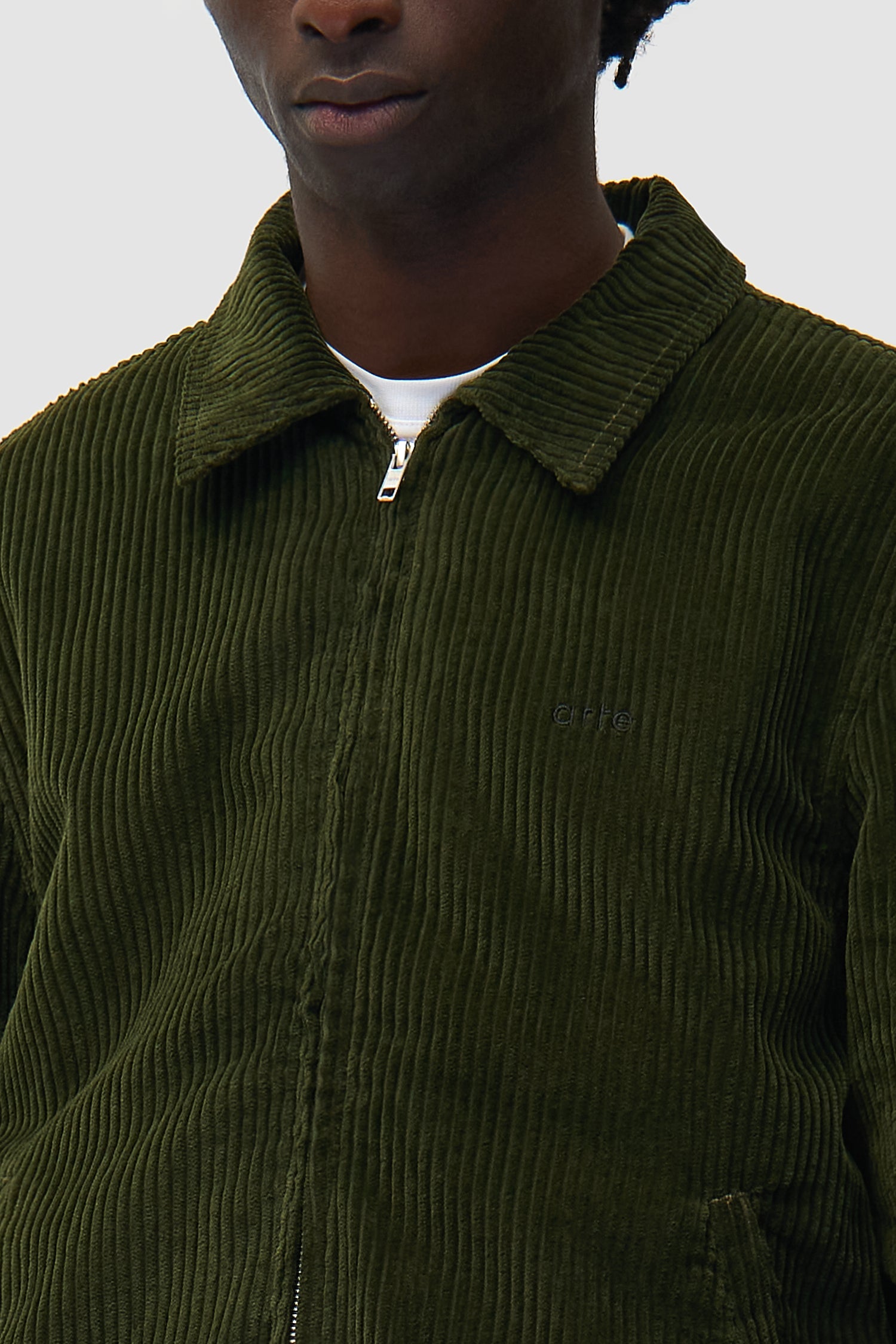 Veste en velours côtelé - Vert