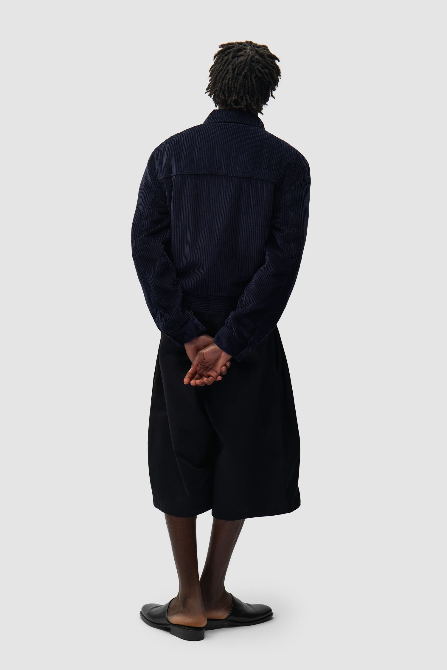 Veste en velours côtelé - Bleu marine