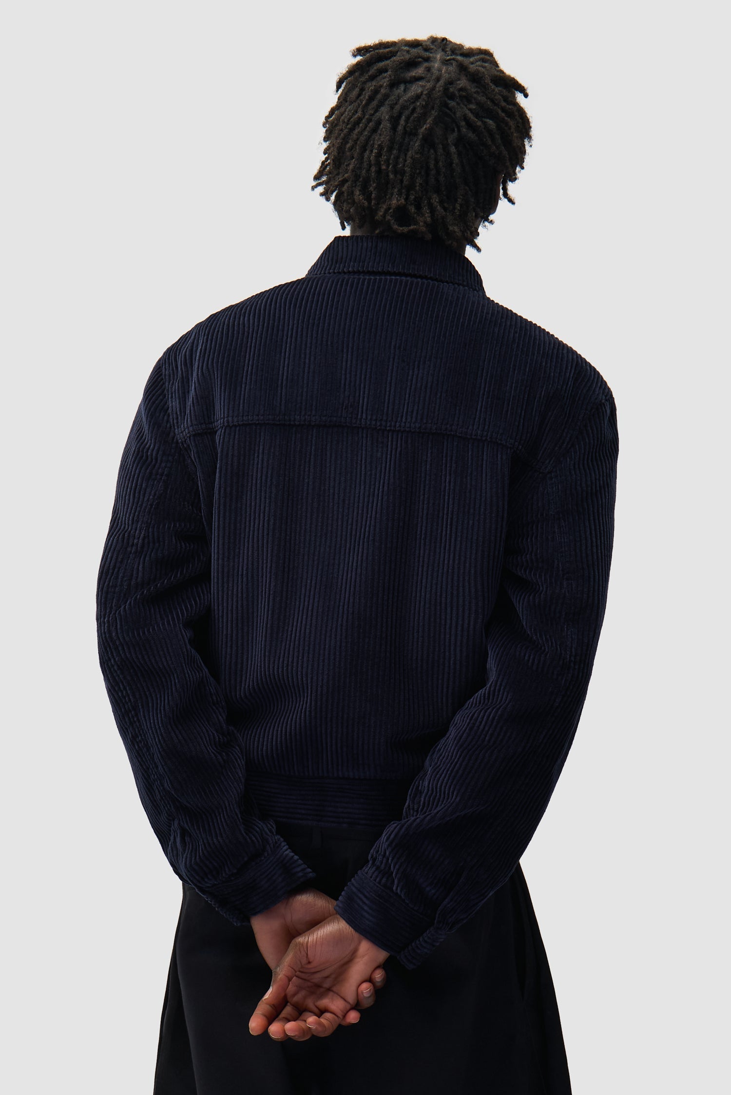 Veste en velours côtelé - Bleu marine