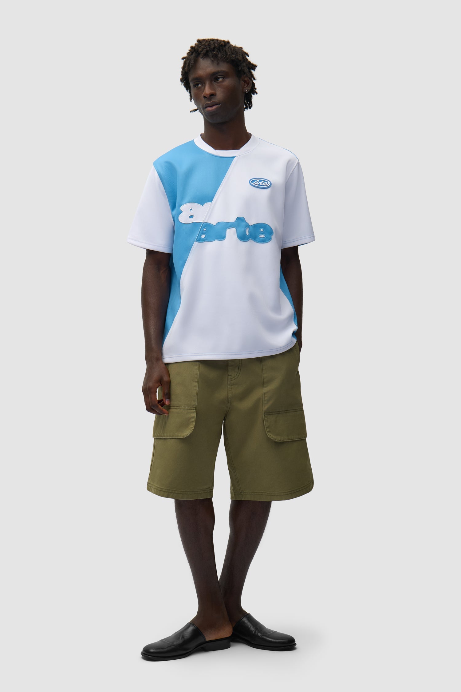 T-shirt de football - Bleu/Blanc