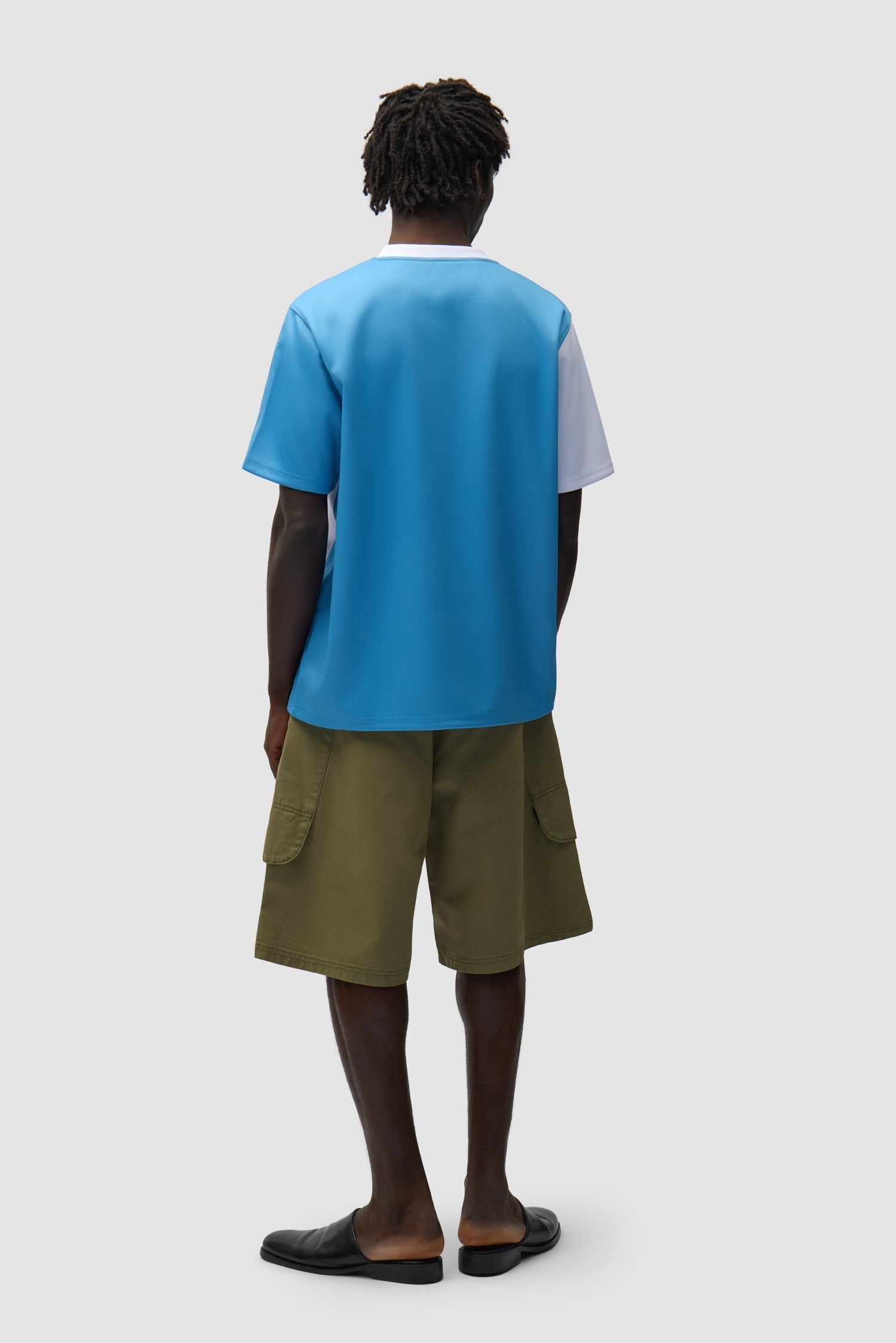 T-shirt de football - Bleu/Blanc