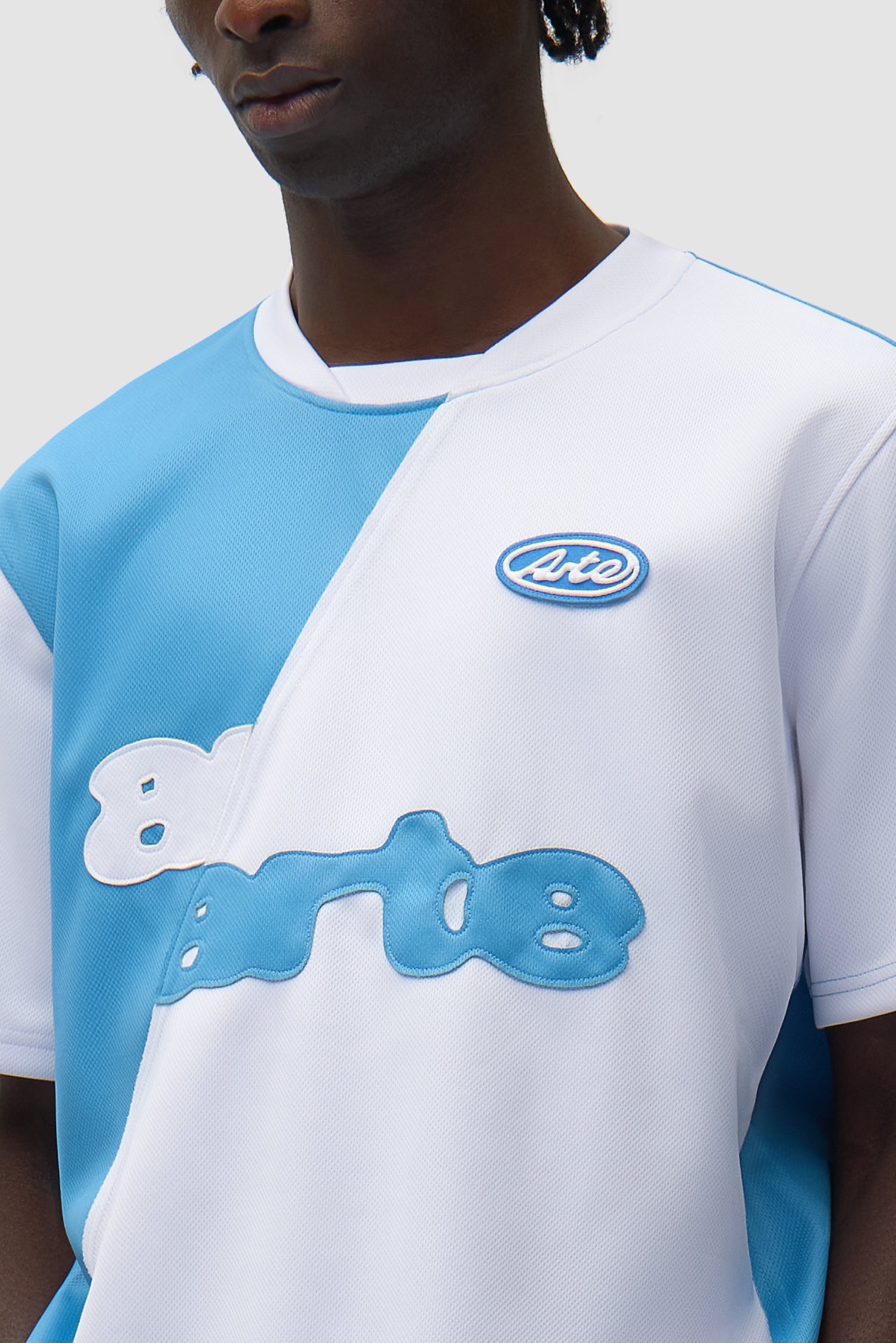 T-shirt de football - Bleu/Blanc