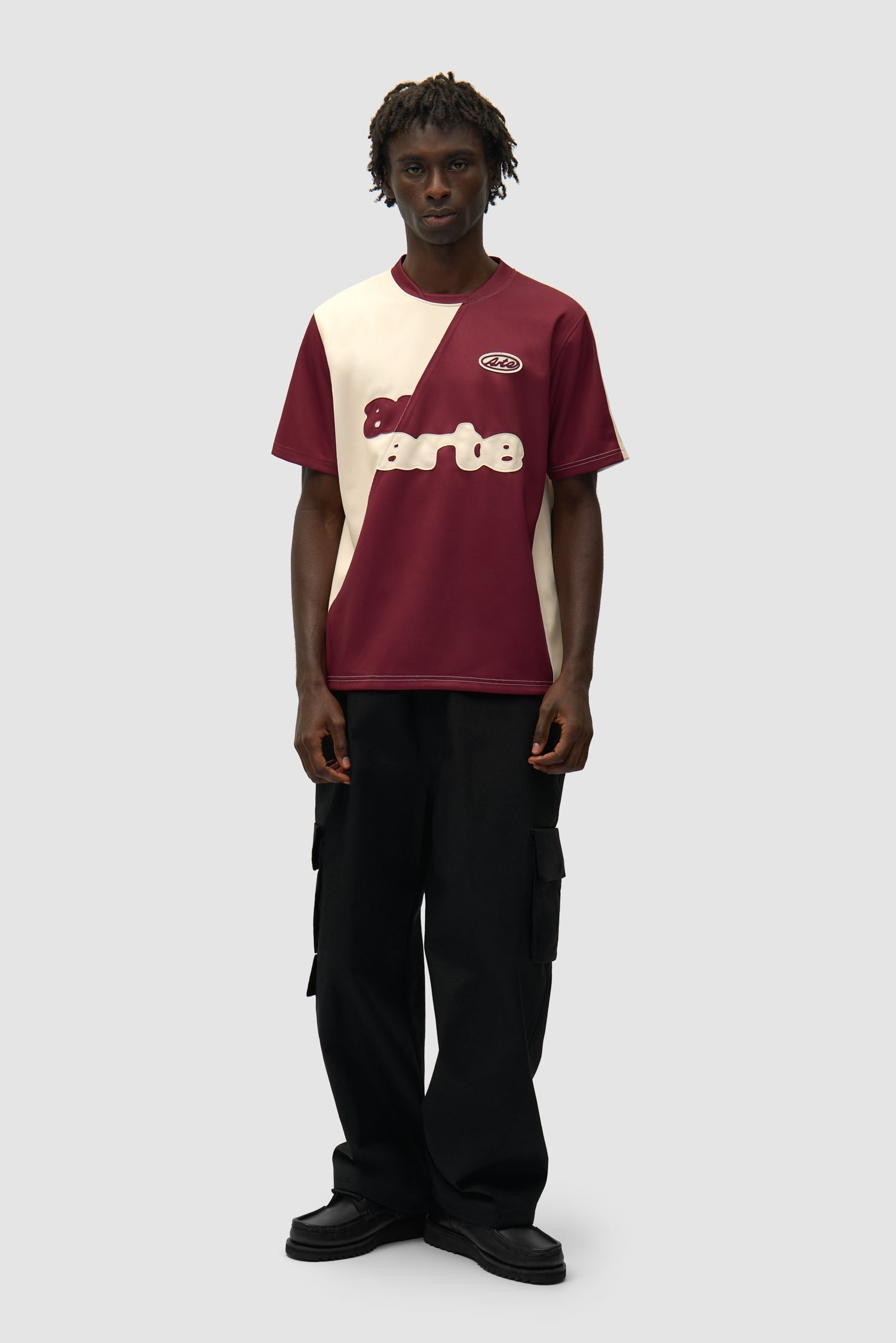 T-shirt de football - Bordeaux/Crème