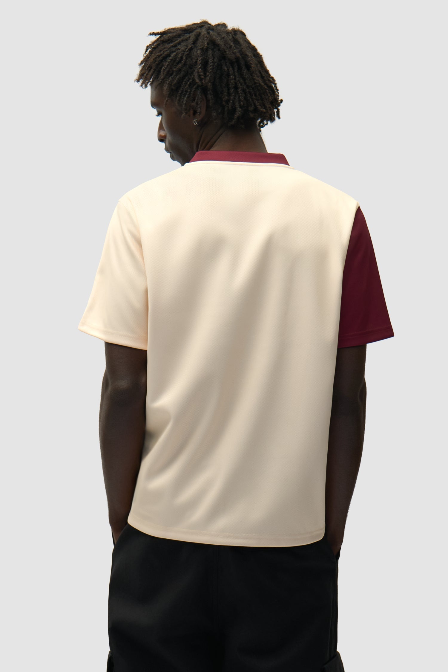 T-shirt de football - Bordeaux/Crème