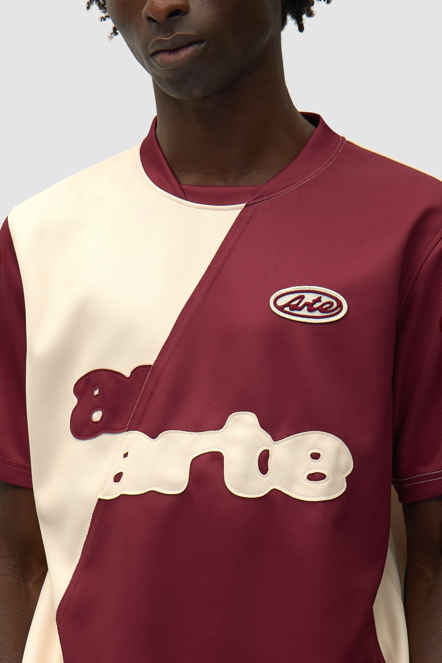 T-shirt de football - Bordeaux/Crème