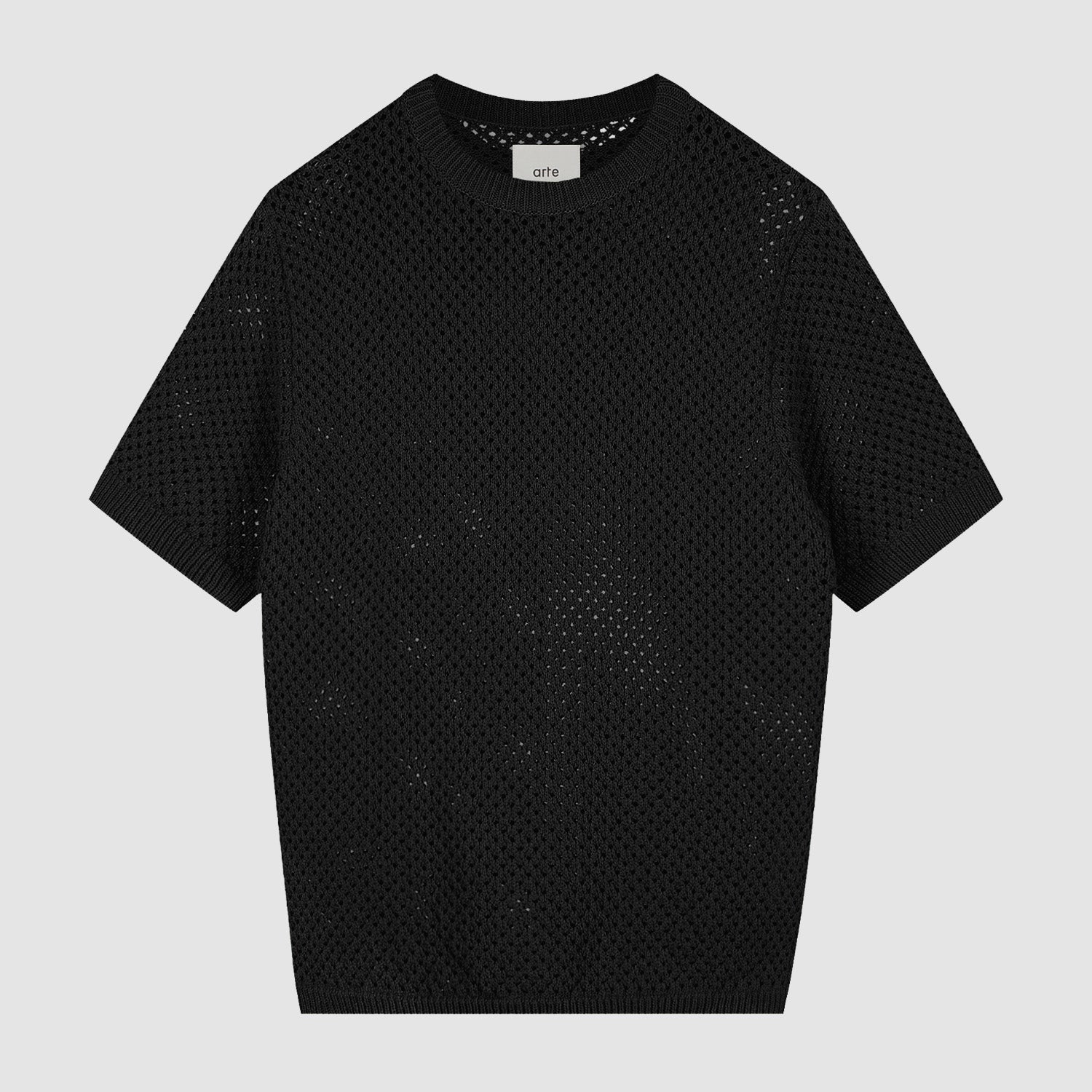 T-shirt au crochet - Noir
