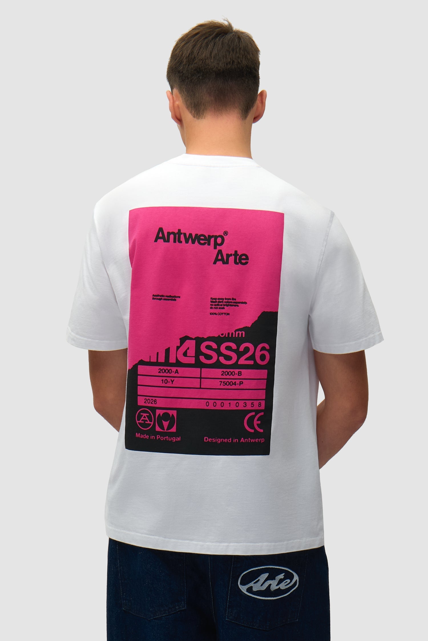 T-shirt Poster dos - Blanc