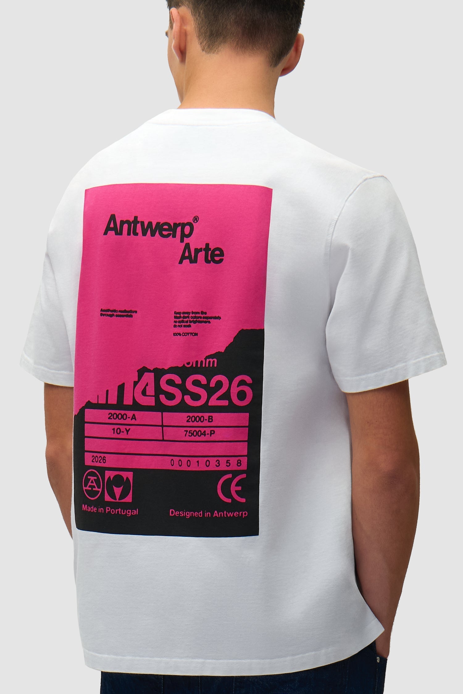 T-shirt Poster dos - Blanc