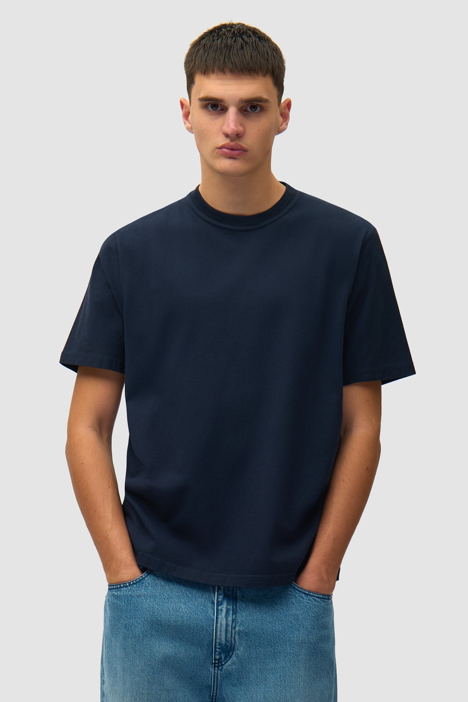 T-shirt Back Collage - Bleu marine