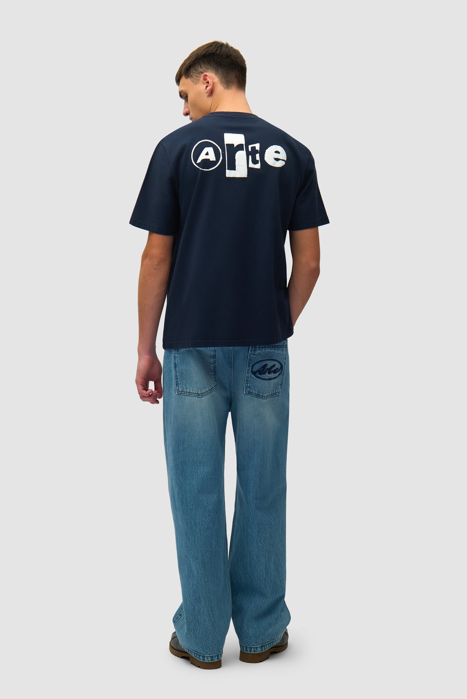 T-shirt Back Collage - Bleu marine