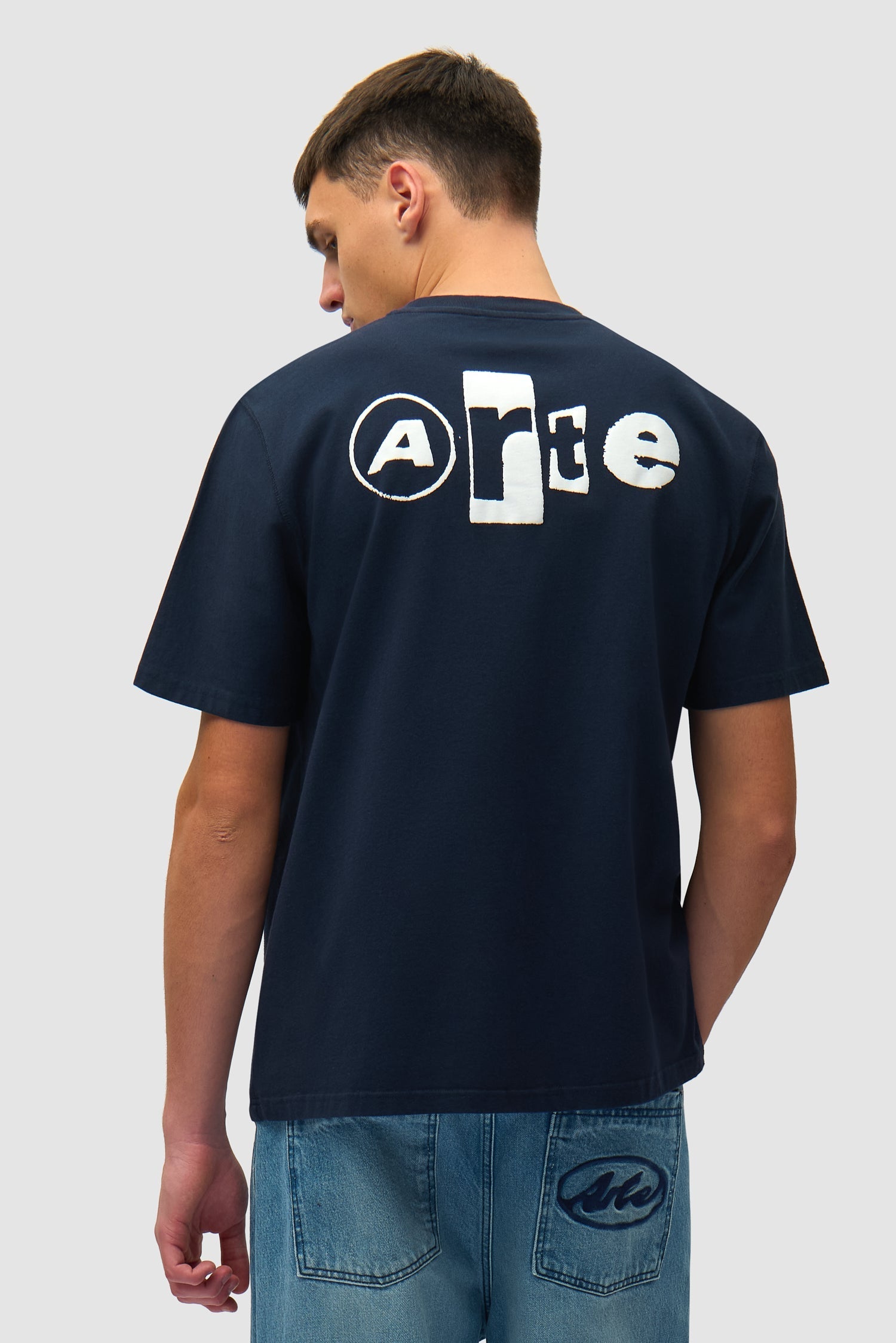 T-shirt Back Collage - Bleu marine