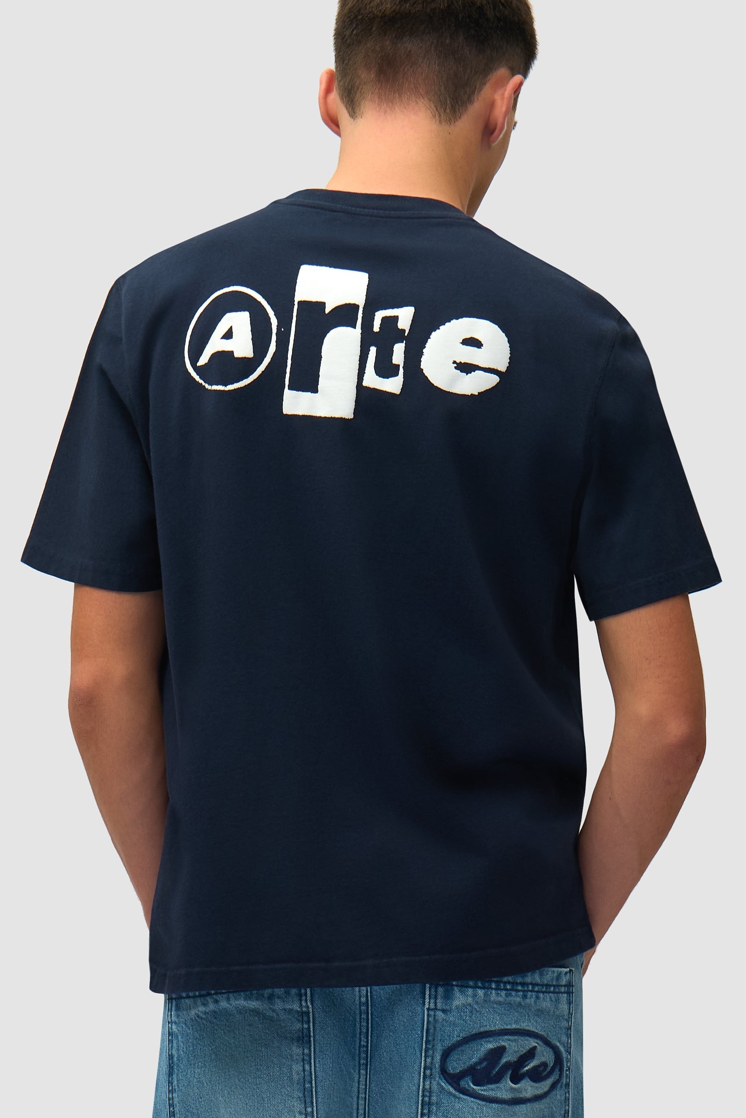 T-shirt Back Collage - Bleu marine