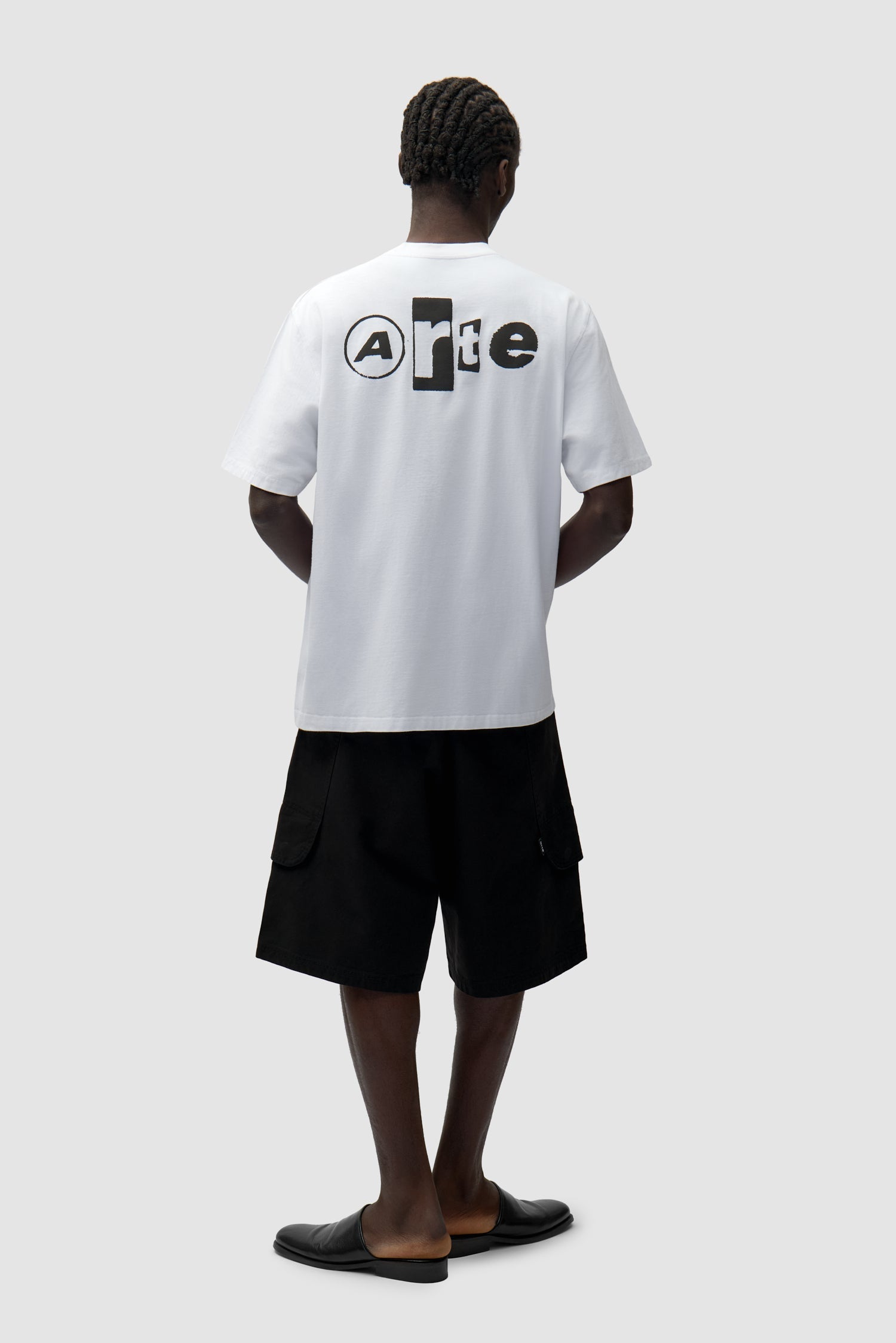 T-shirt Back Collage - Blanc