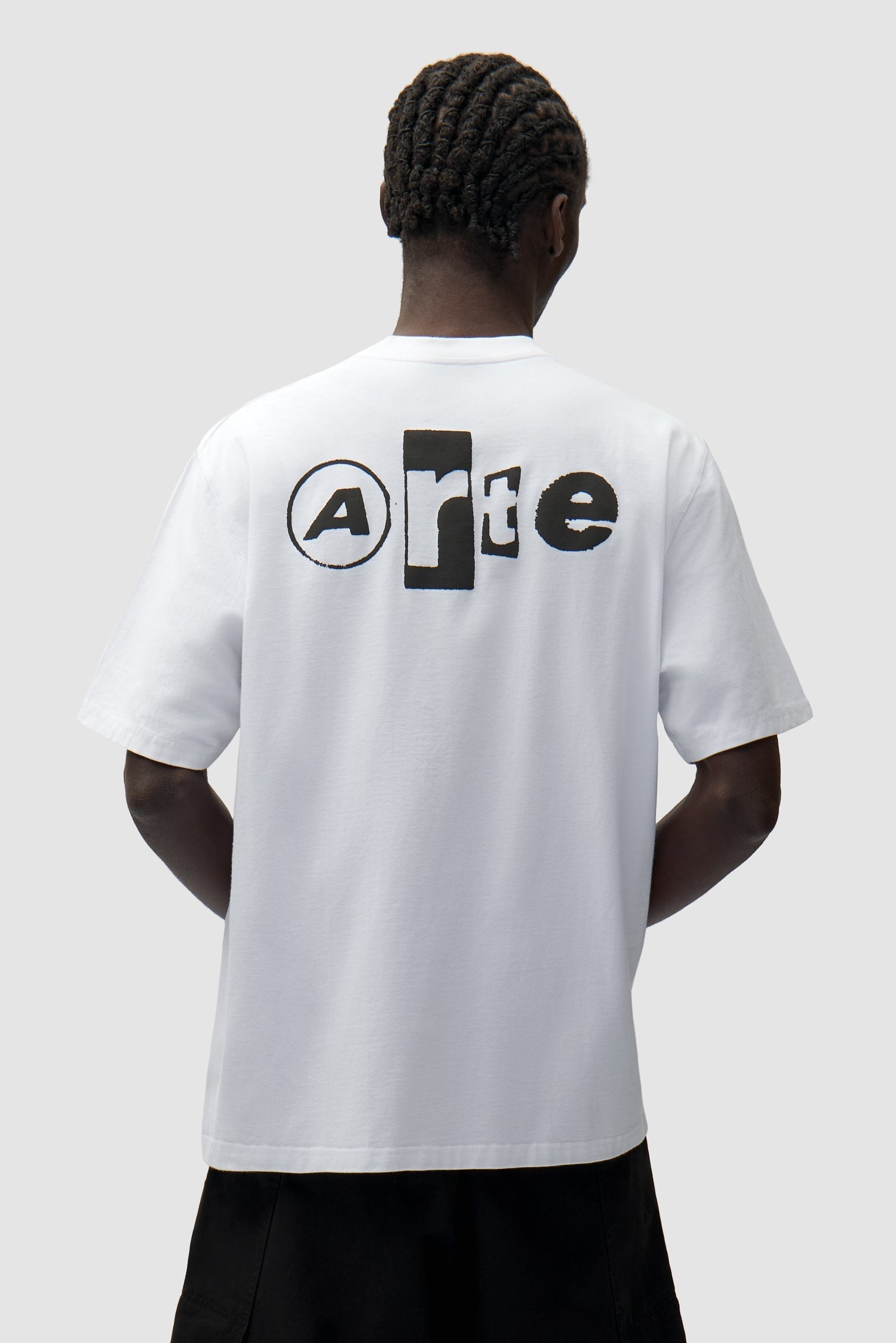 T-shirt Back Collage - Blanc