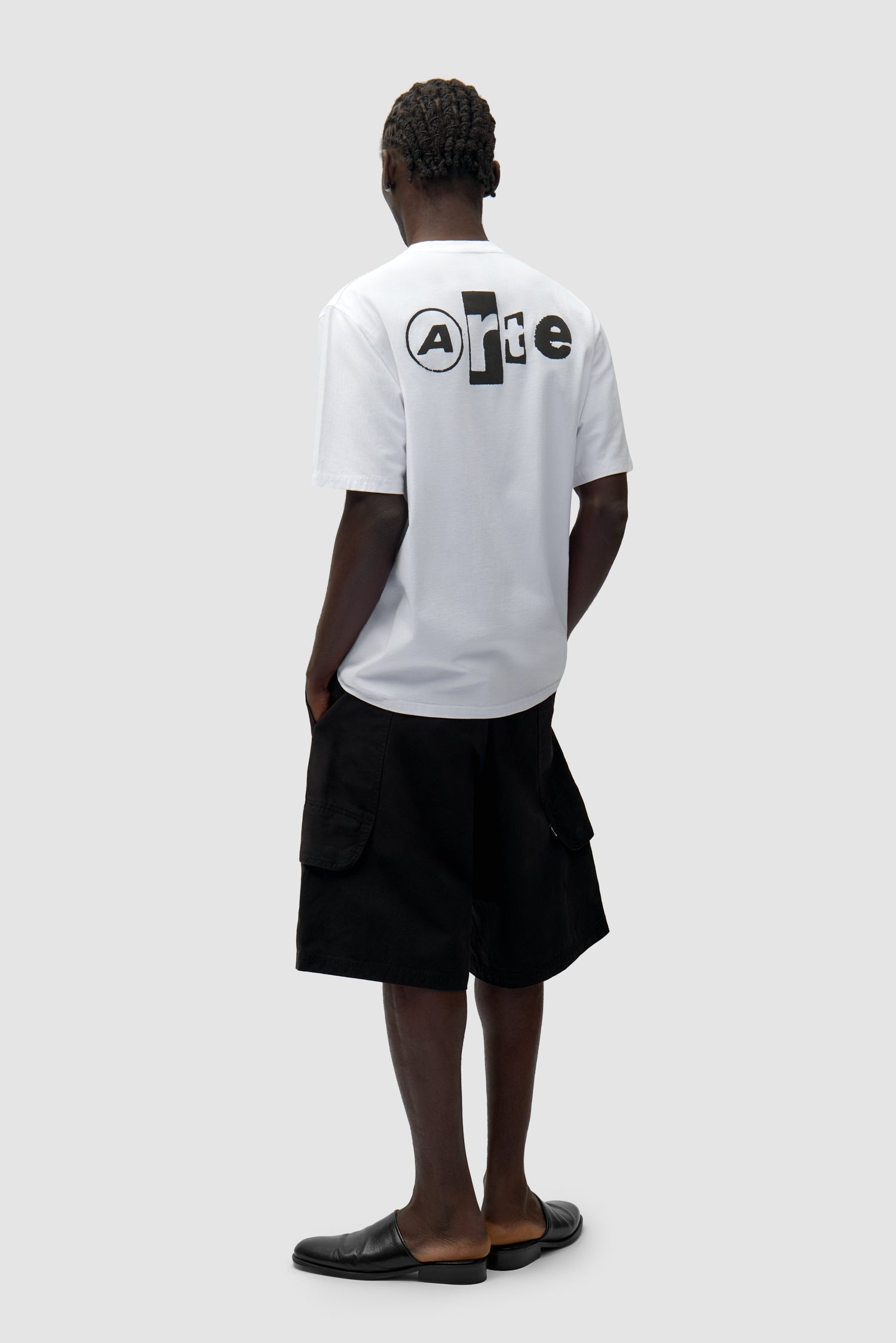 T-shirt Back Collage - Blanc