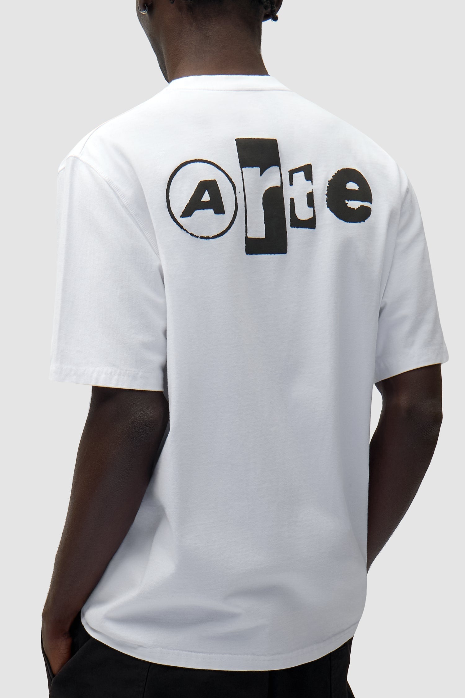 T-shirt Back Collage - Blanc