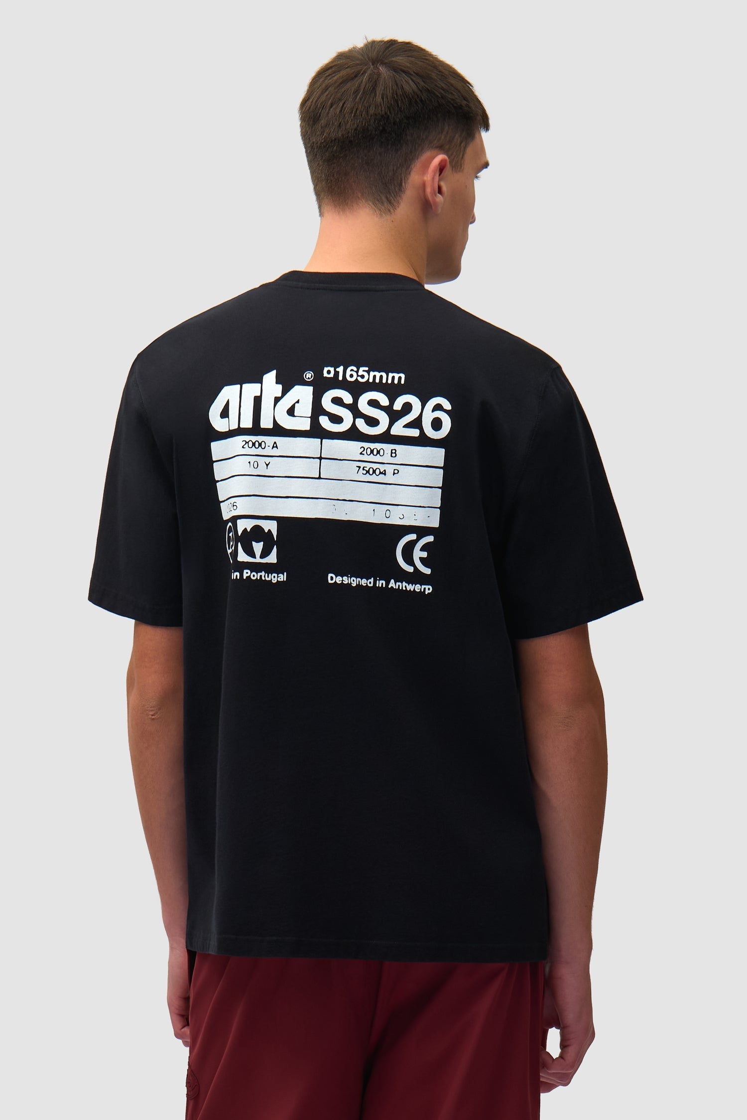 T-shirt SS26 Back - Noir