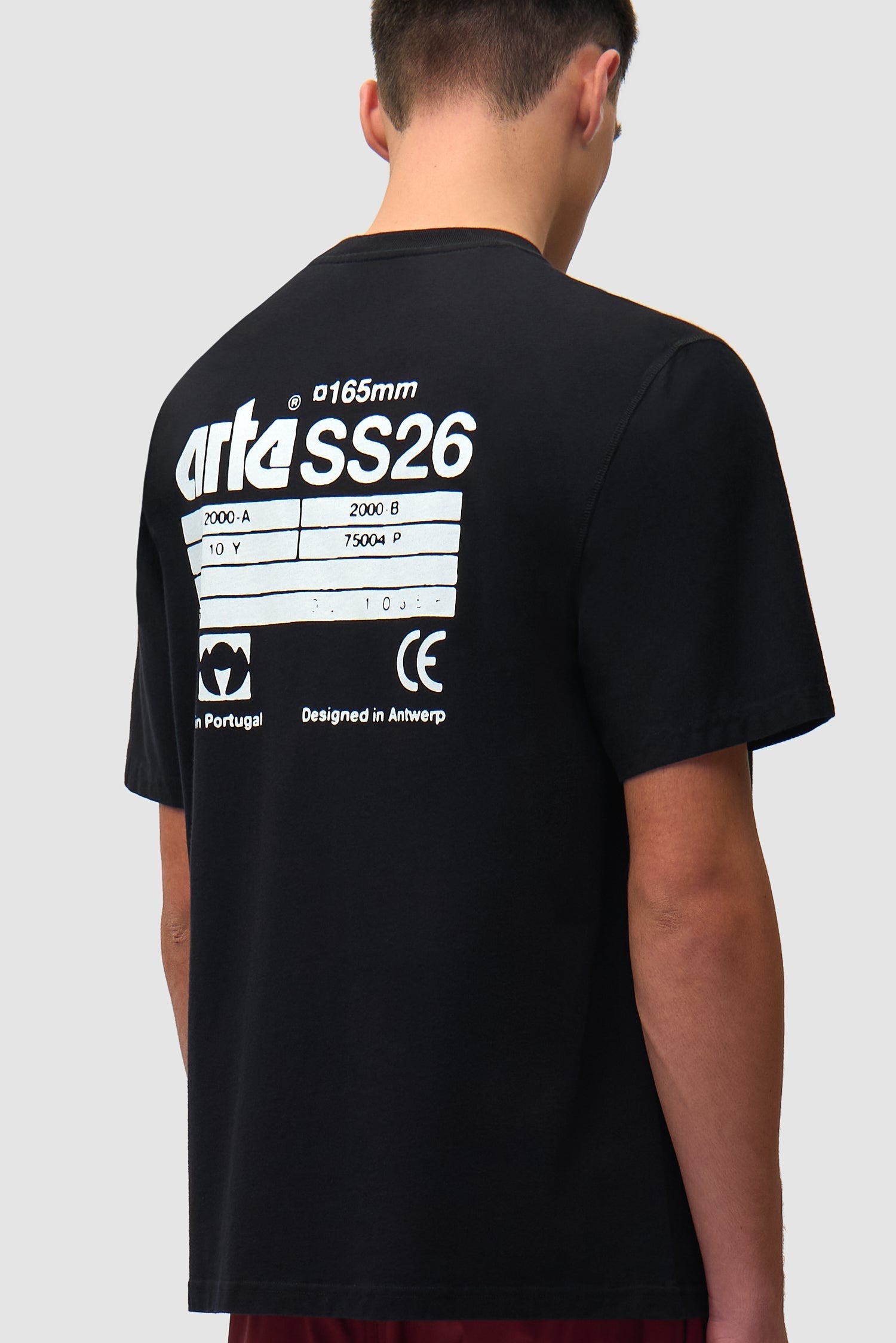 T-shirt SS26 Back - Noir
